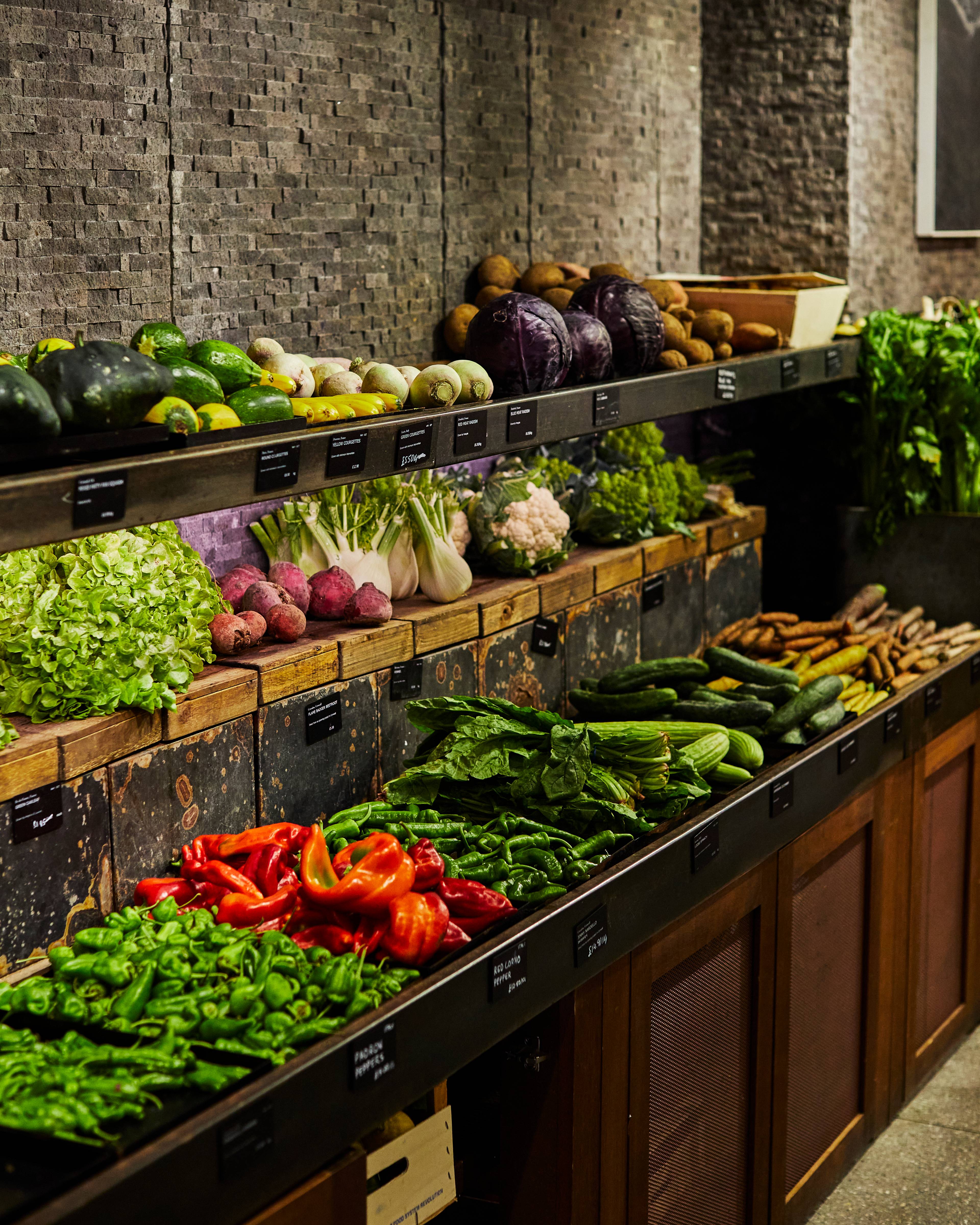 Fresh produce at the sloane square store