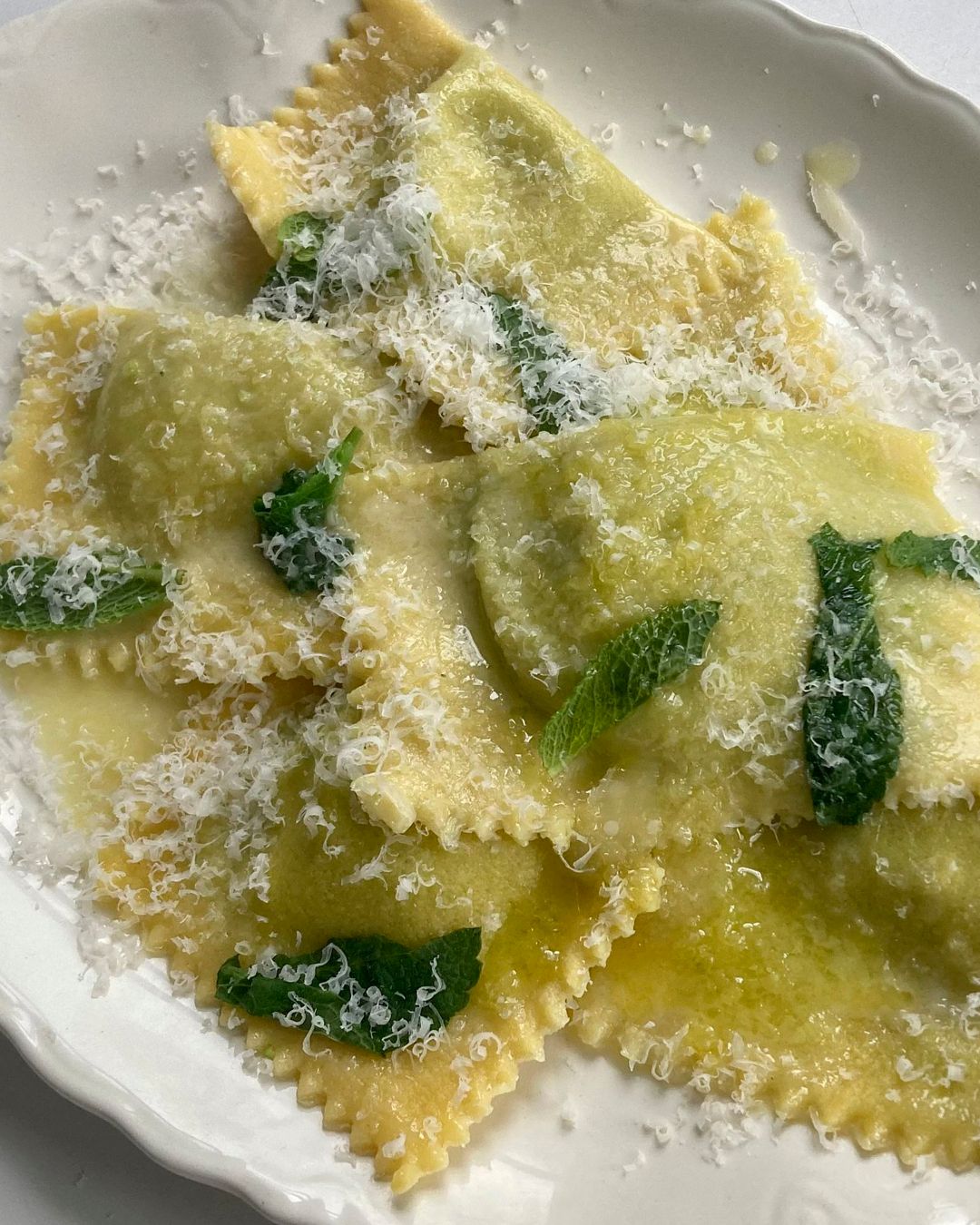 Pea & Mint Ravioli with Angeles Chavarria of King, NYC