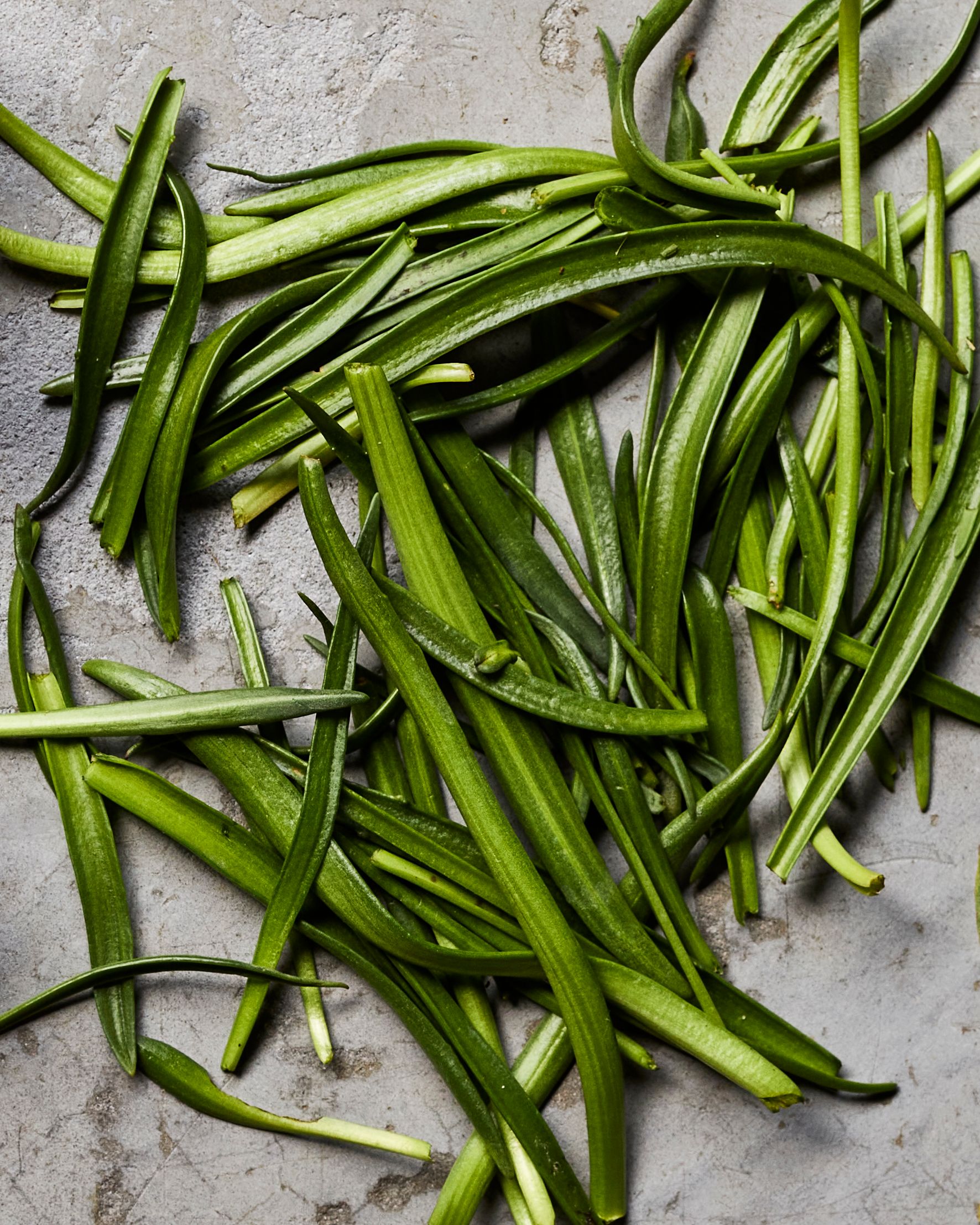 sea plantain laid out on a grey background