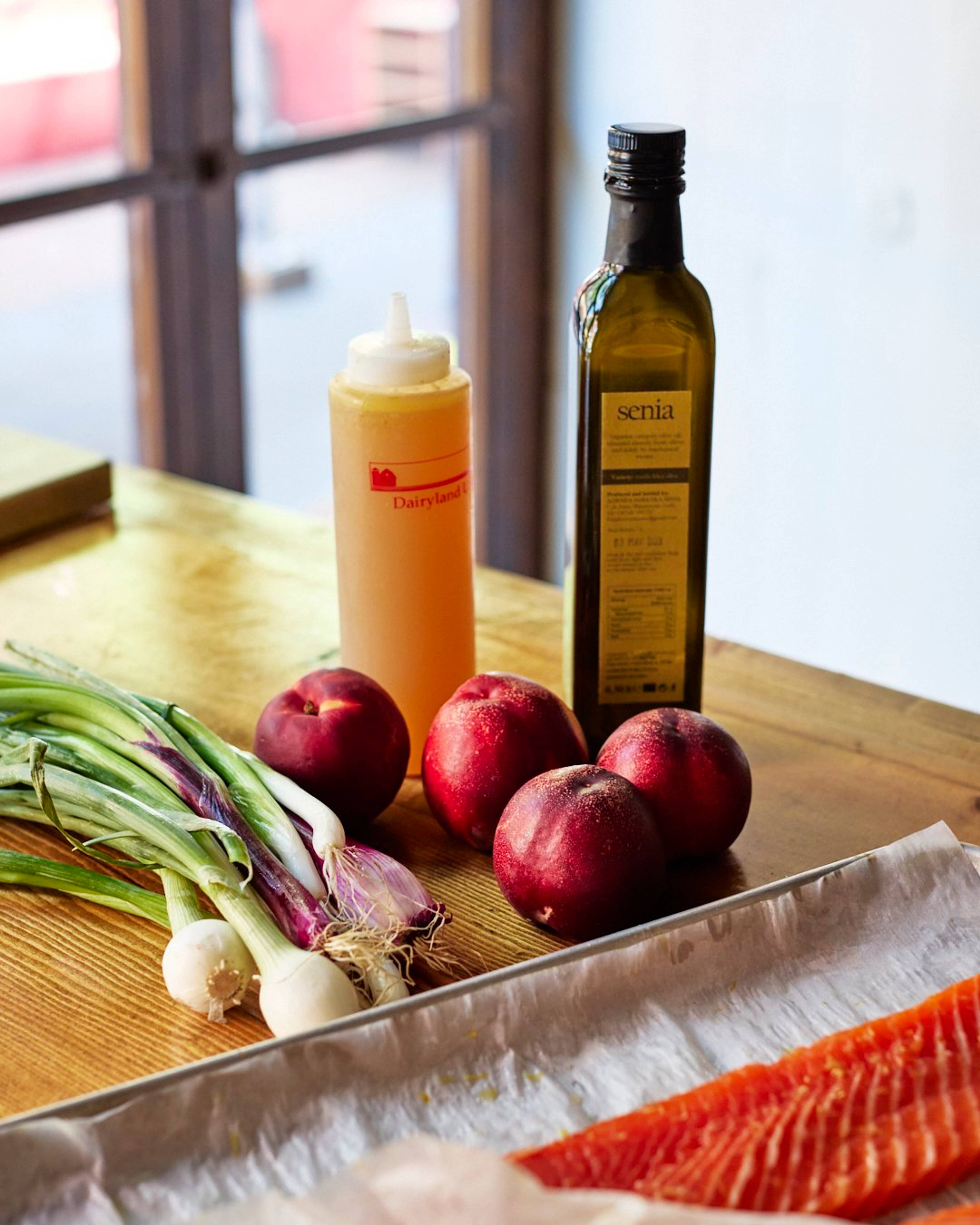 Ingredients laid out for the recipe