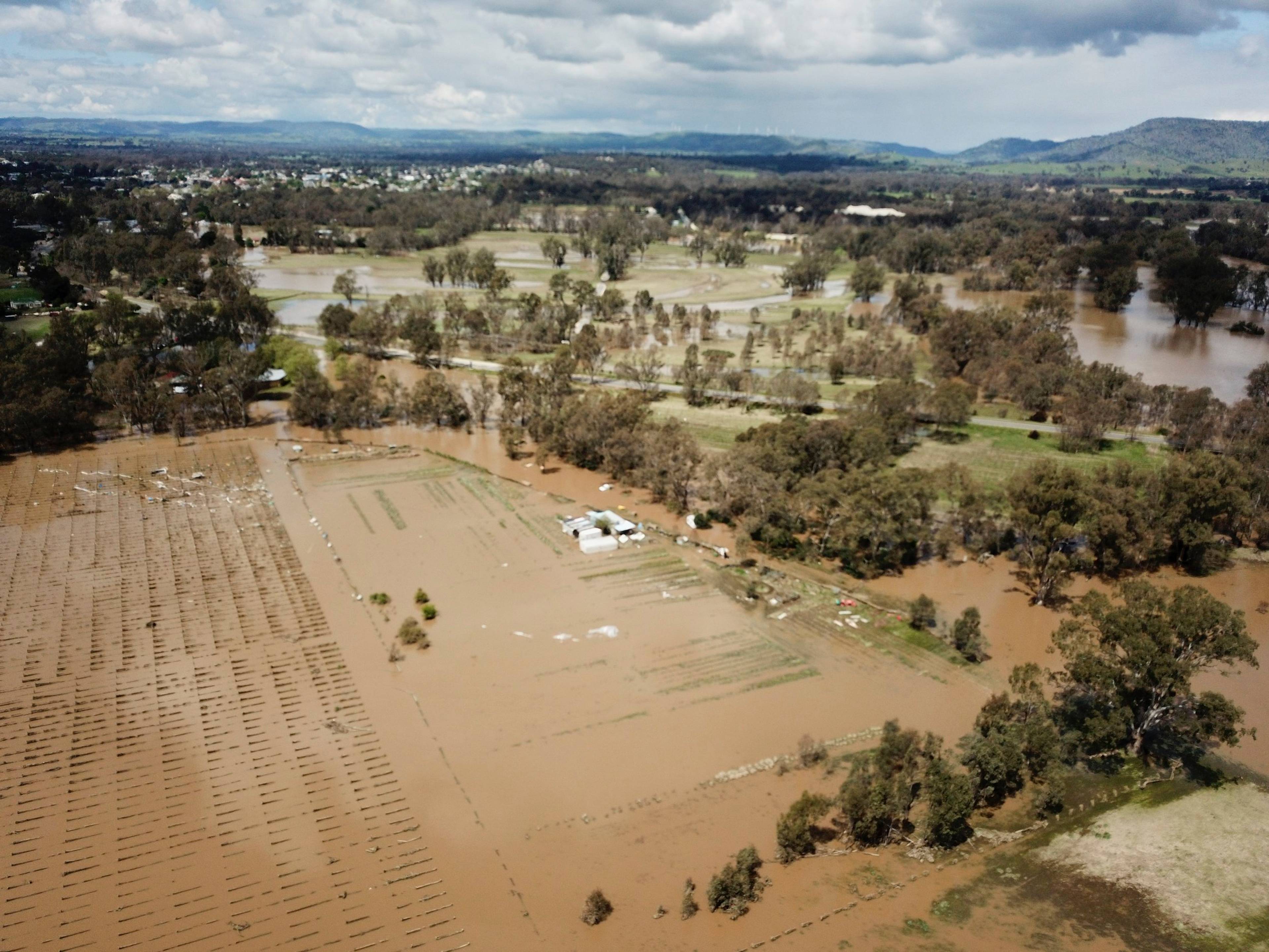 farms flooded in australia