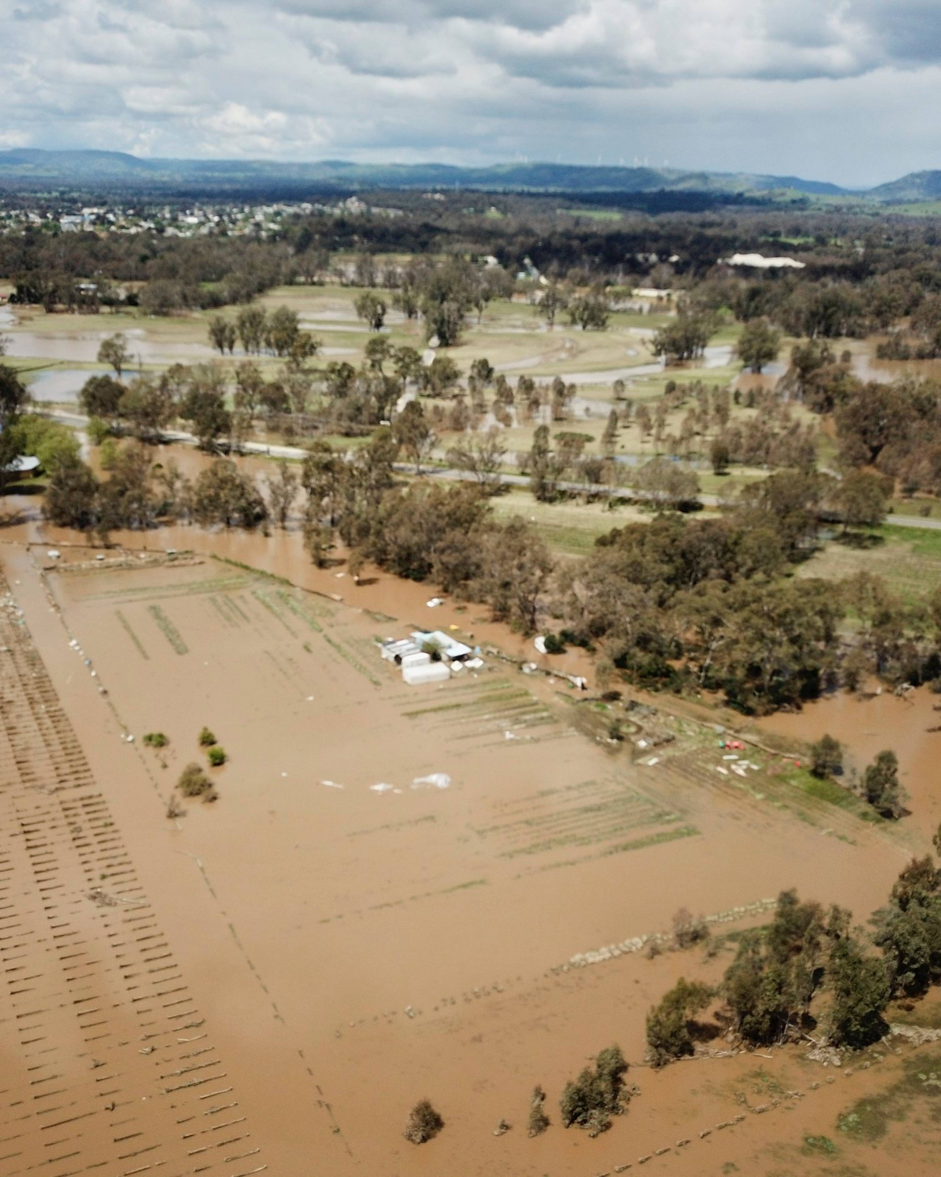 farms flooded in australia