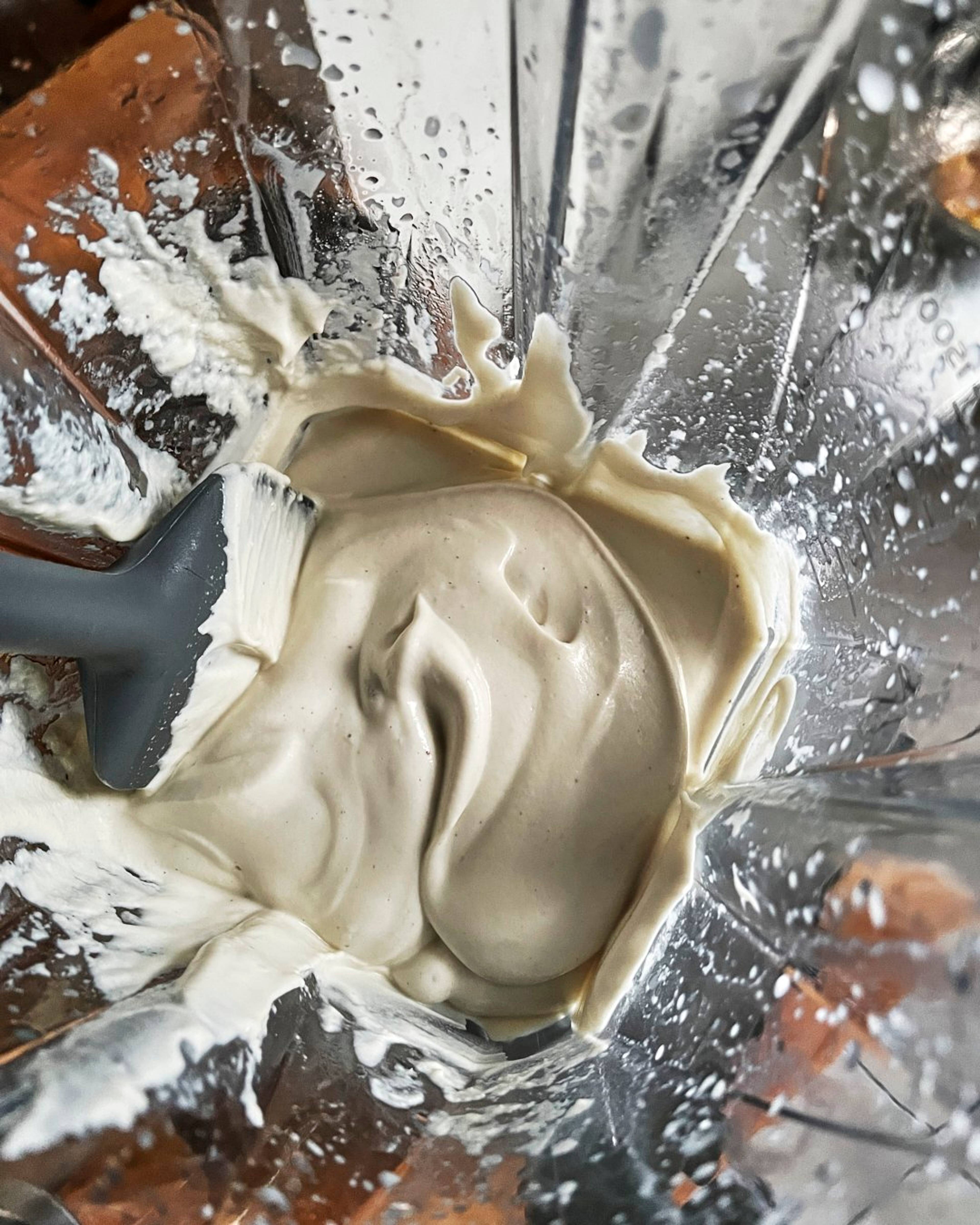 cashew butter in a blender