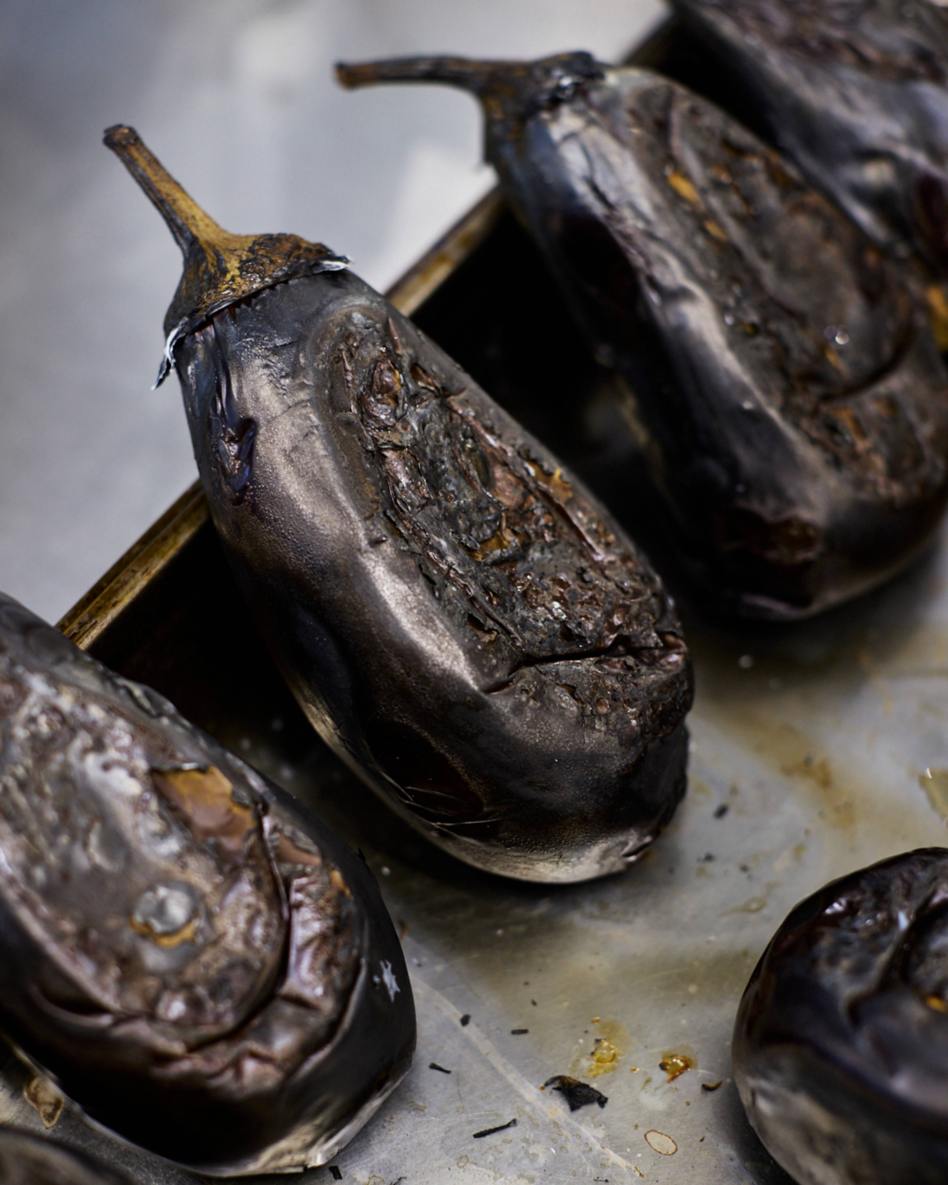 cooked graffiti aubergines