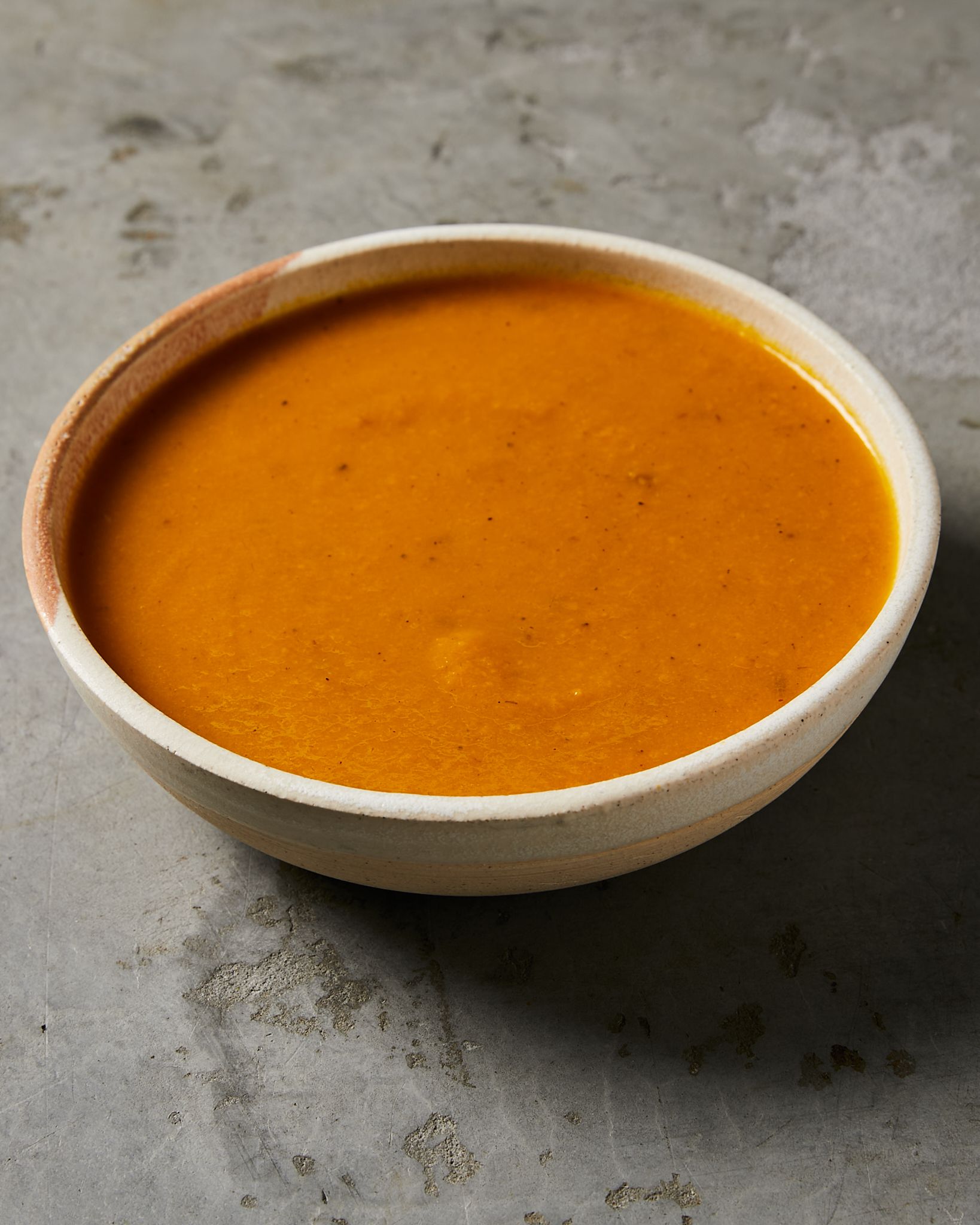 carrot and caraway soup served in a bowl