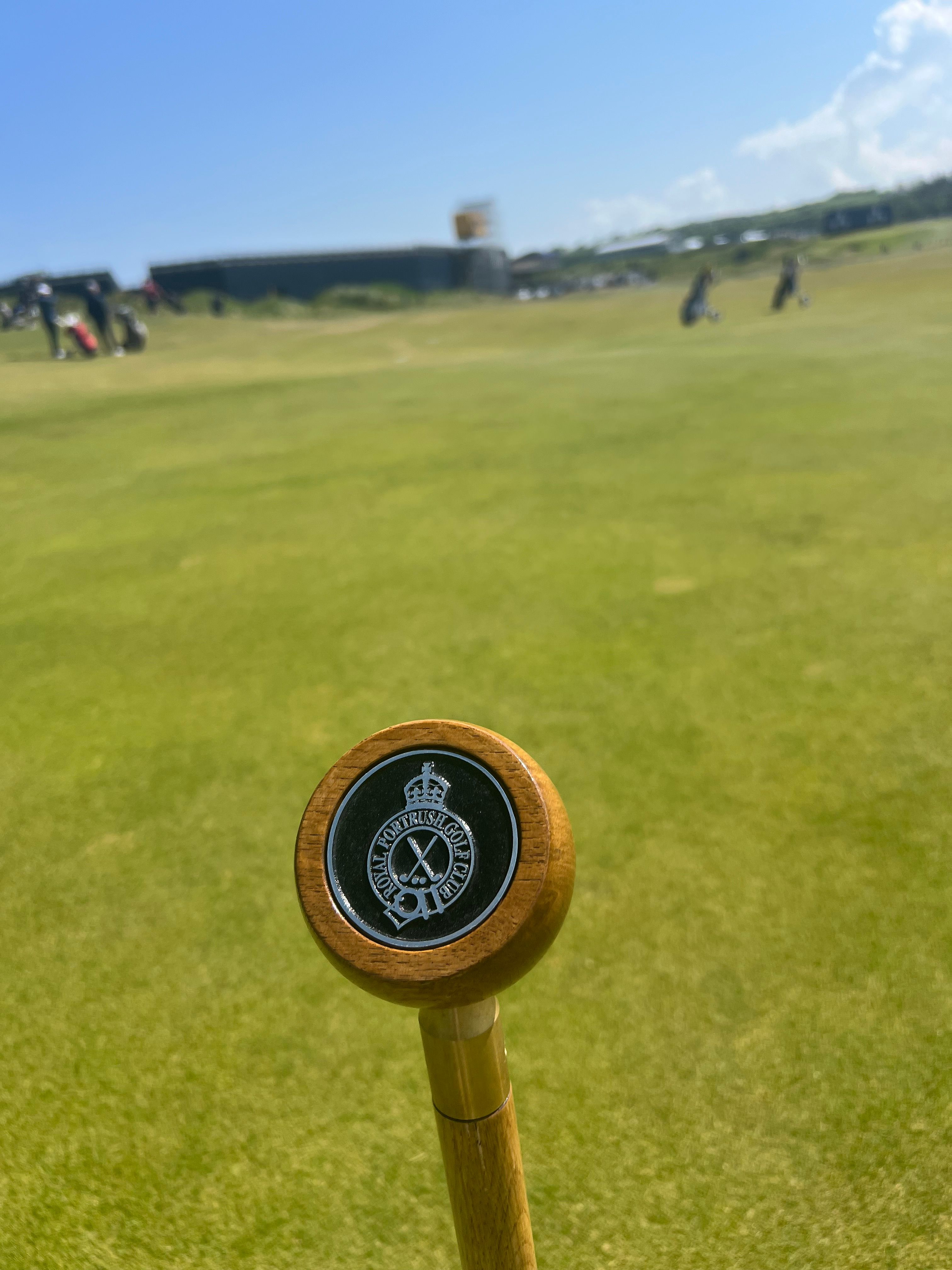 Love the short pins on the practice green