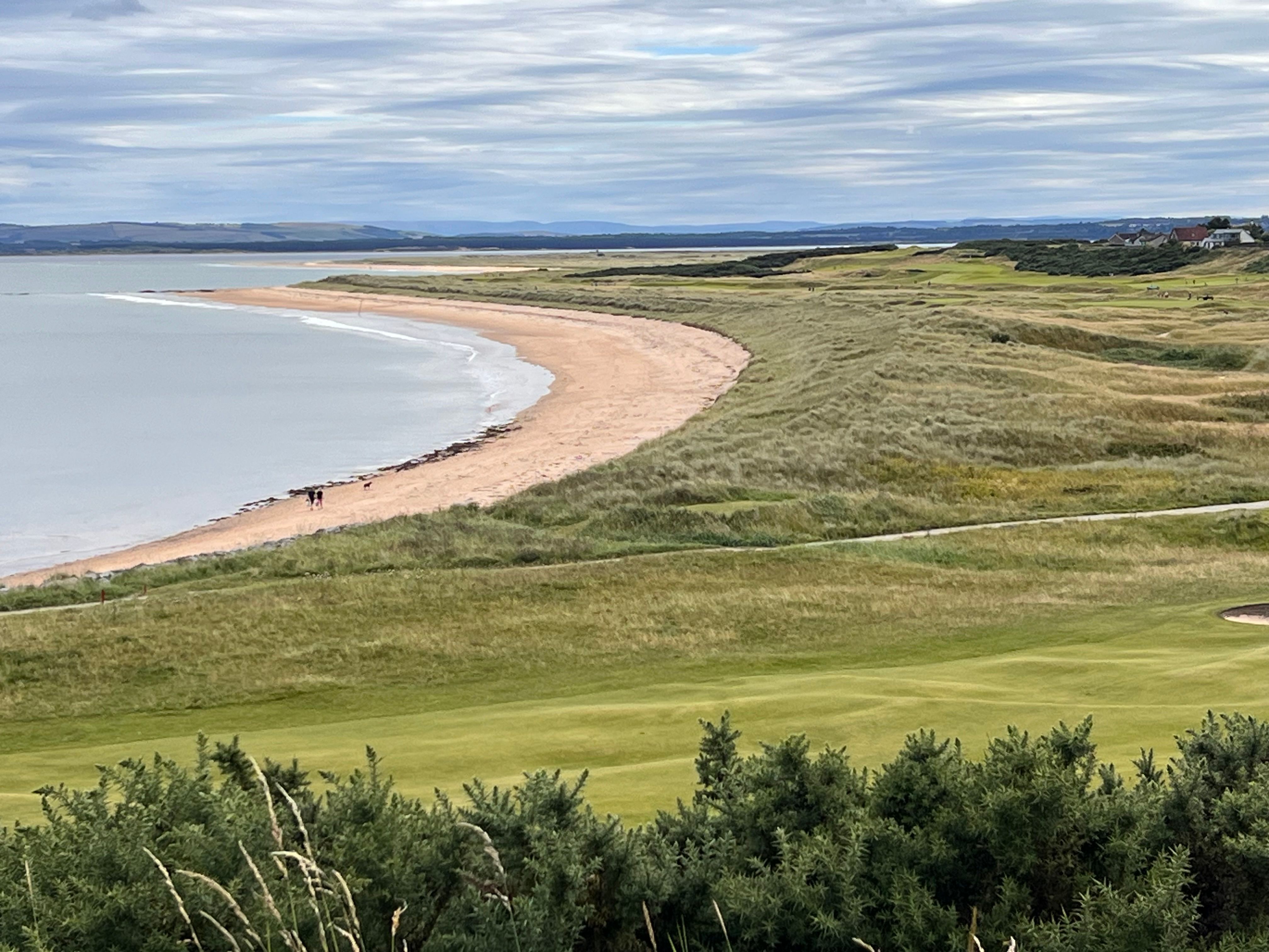 View from the high ledge above the first set of dunes