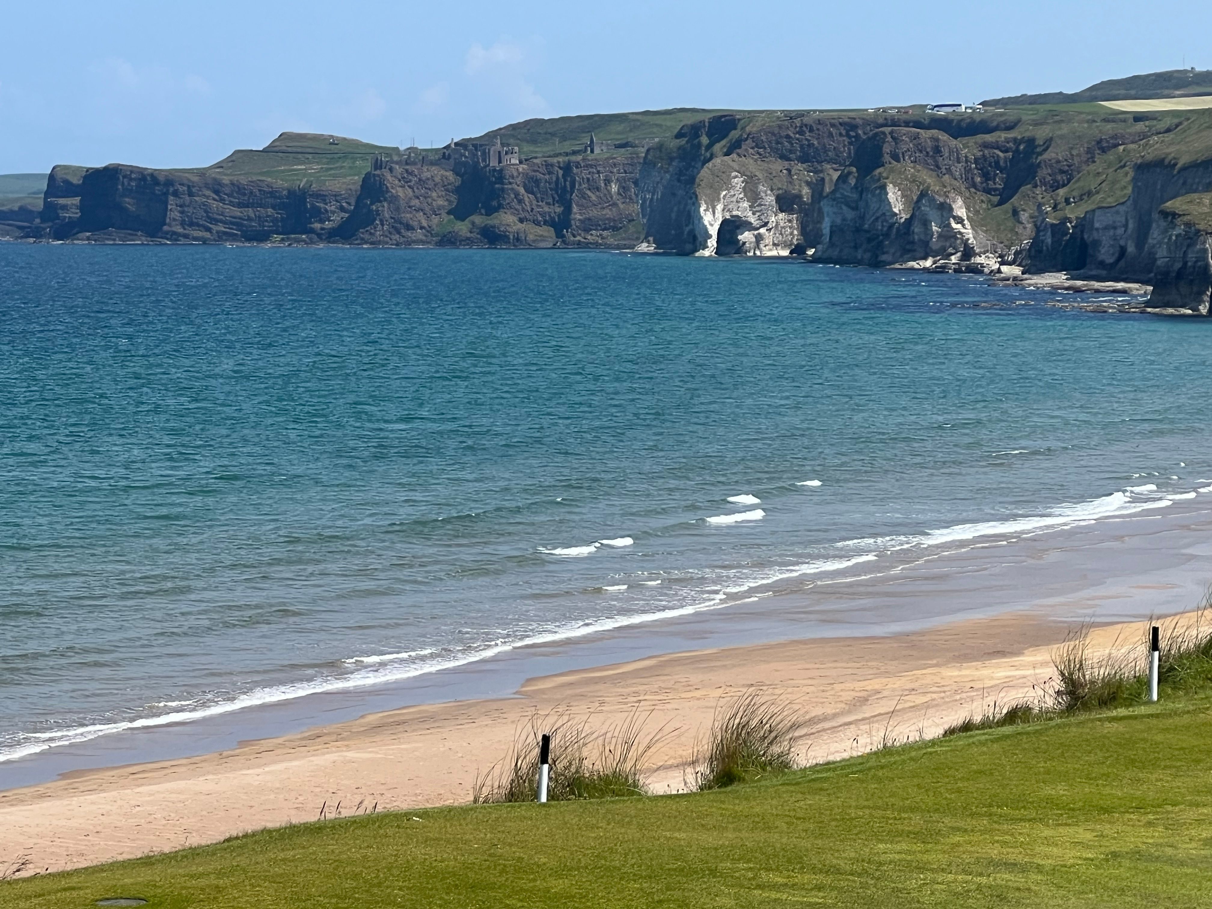 View to the White Rocks behind #5 green