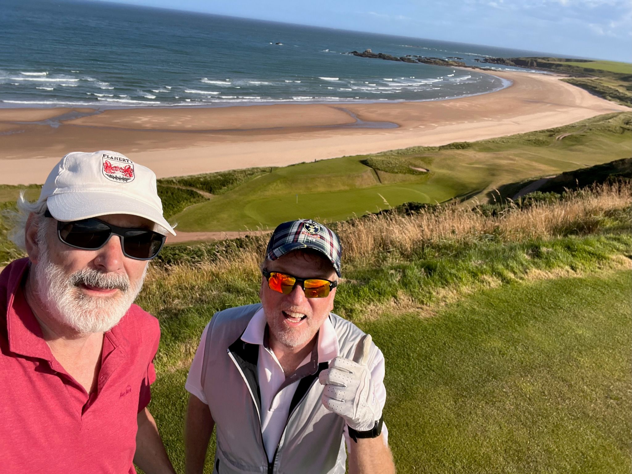 Atop #9 tee, view to #14 below