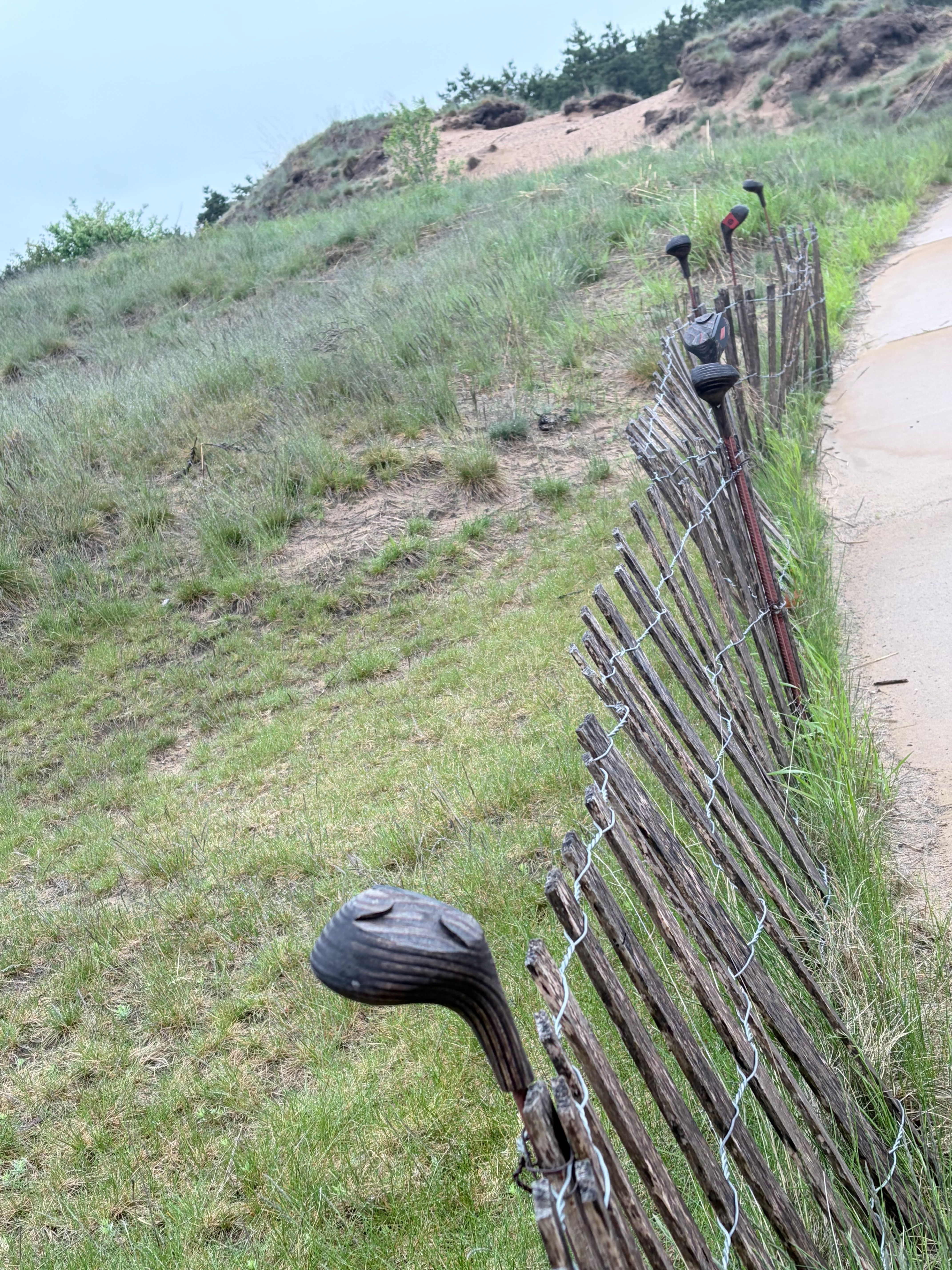 Nice touch with the old Persimmon clubheads from a bygone era