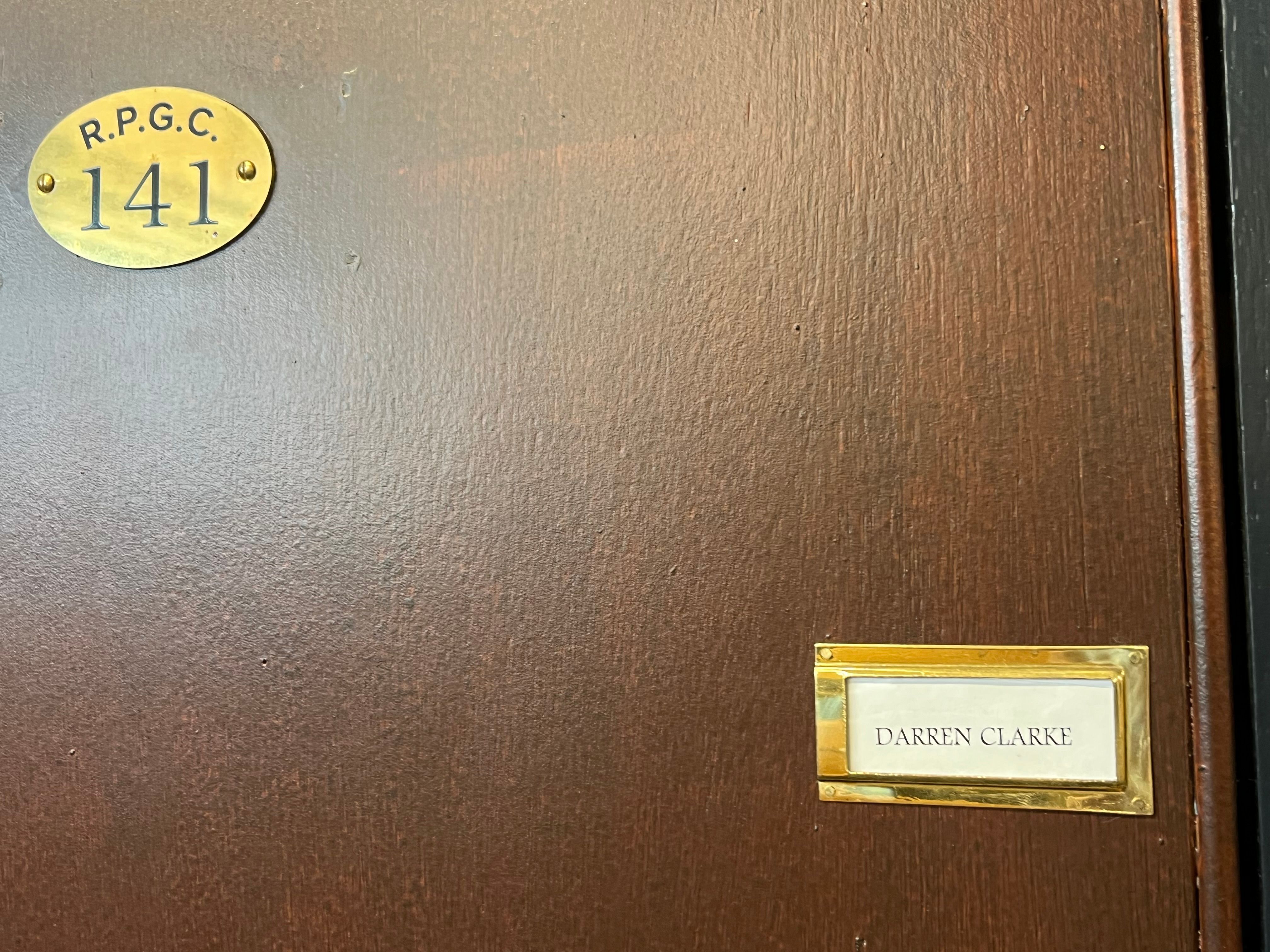 A famous Open Winner's Locker