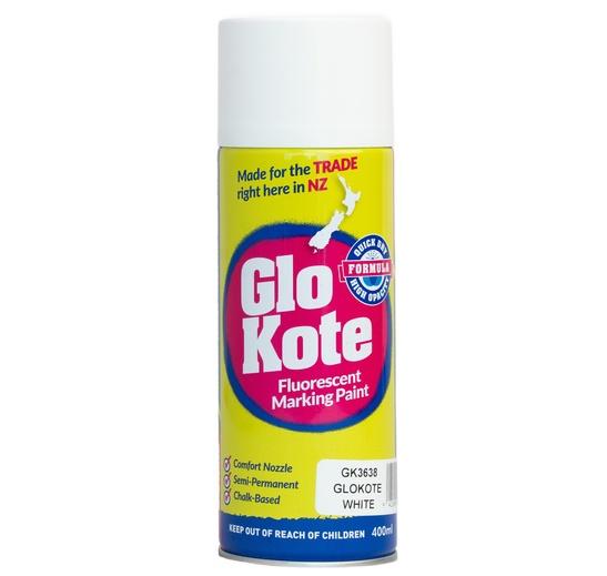 it is a spray paint that glows in the dark .