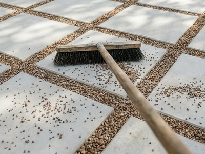 Five pea gravel scatter-prevention methods tested simultaneously through eight weeks of spring weather, April to May 2026