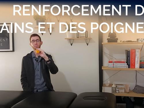 Renforcement des mains et des poignets avec une balle antistress