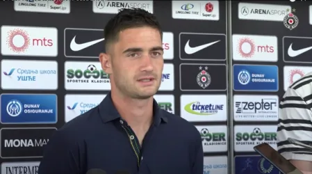 Saša Zdjelar - screenshot YT - FK Partizan Beograd