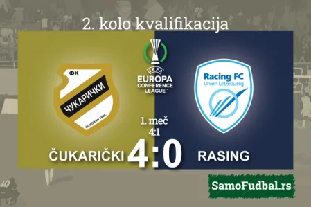 Čukarički - Rasing 4:0