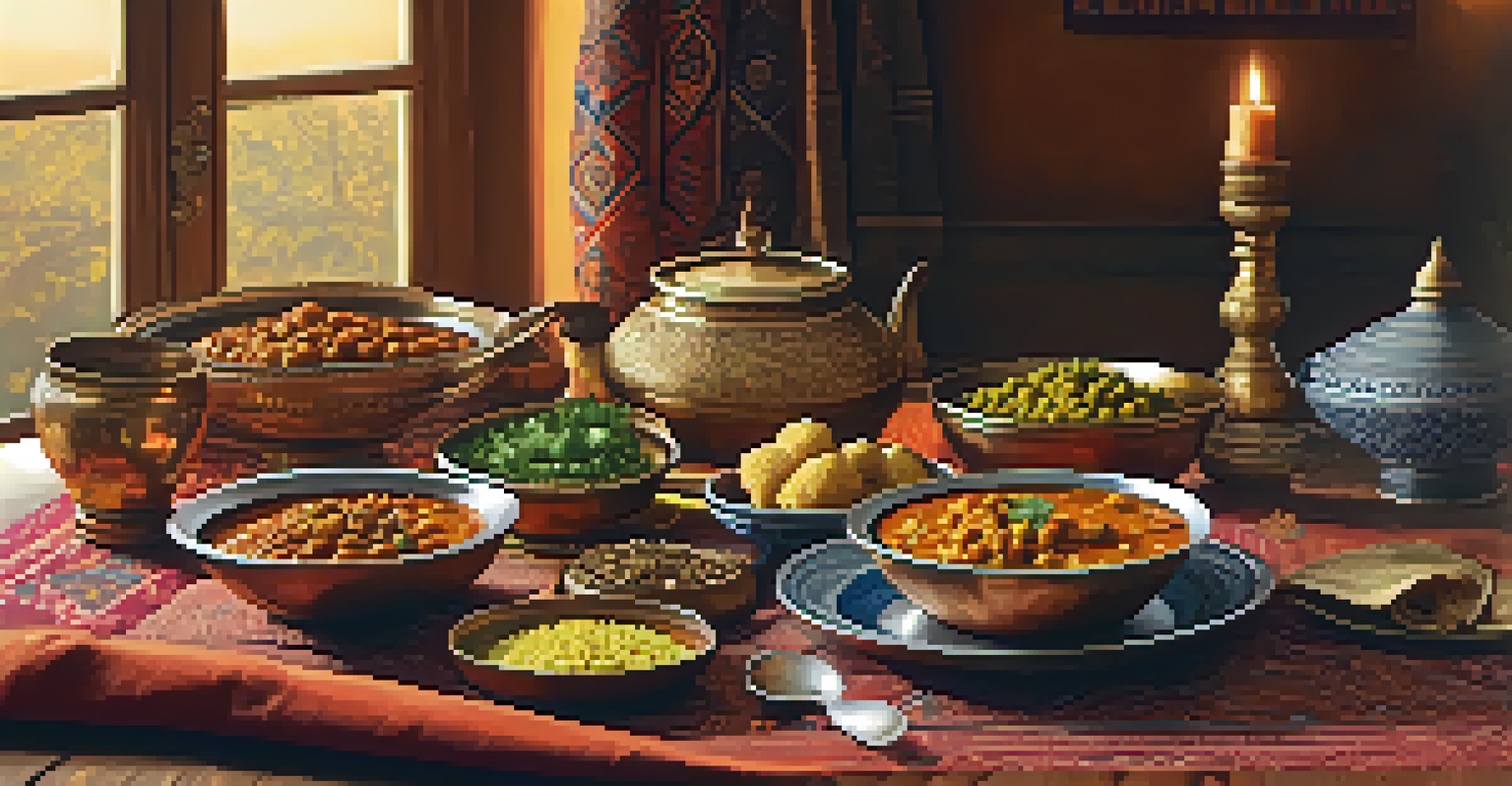 A beautifully arranged dining table with various vegan Indian dishes, including chana masala and basmati rice, set in an elegant and warm atmosphere.