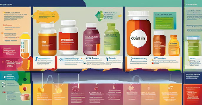 An infographic showing different forms of vitamin B12 supplements with illustrations and a comparison chart.
