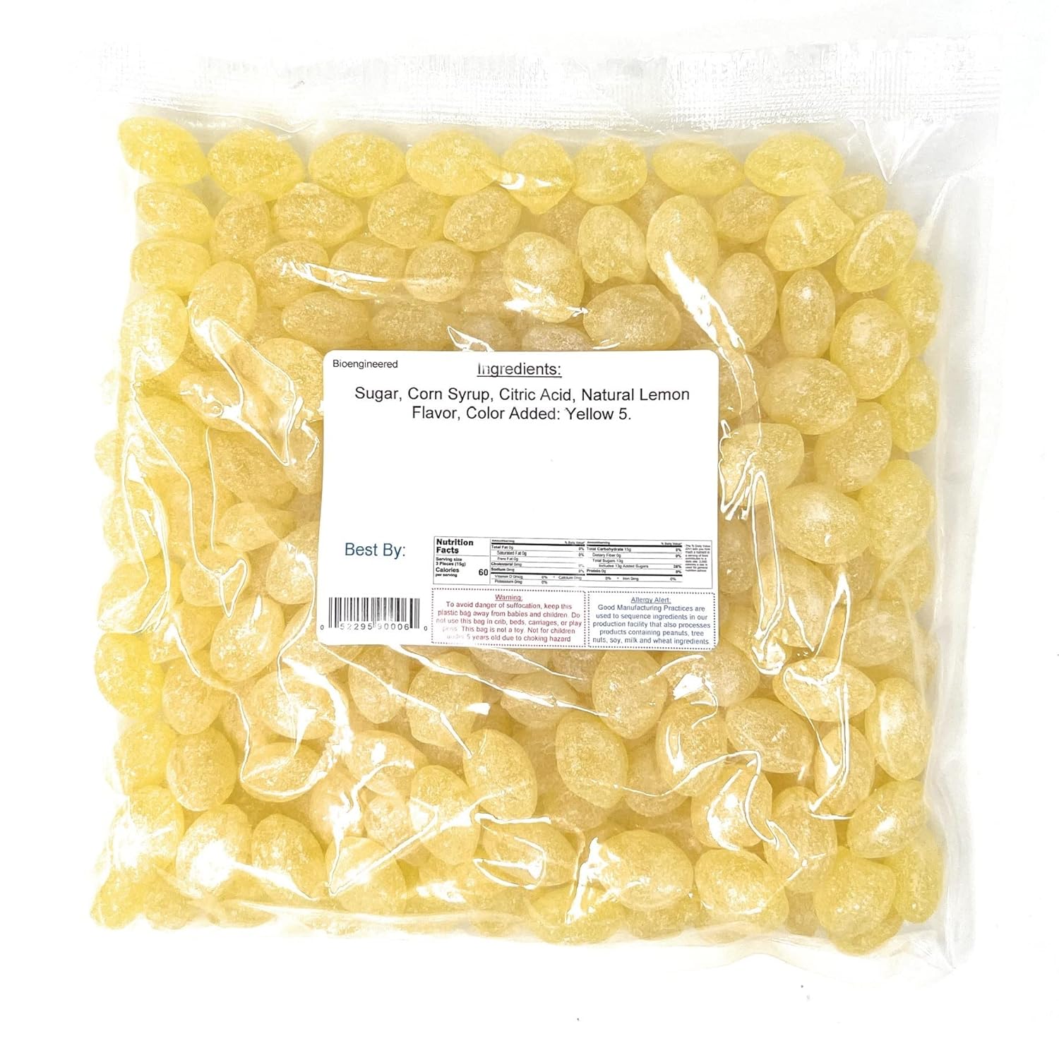 Candy Drop Claeys Lemon Sanded Candy, 2 Pounds