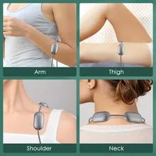 Micro-current Cervical Spine Massager Electric Neck Massager TENS+EMS Portable Hot Compress Shoulder and Neck Massager