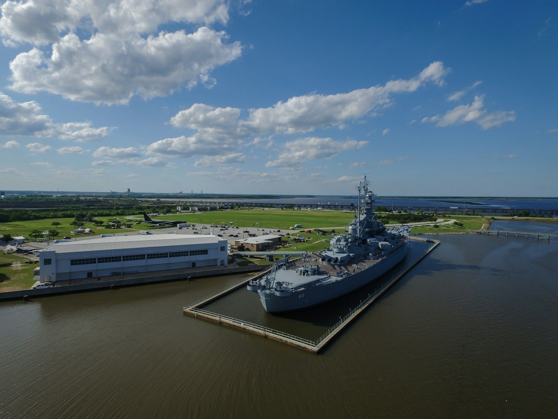 USS Alabama at deck in Mobile, AL