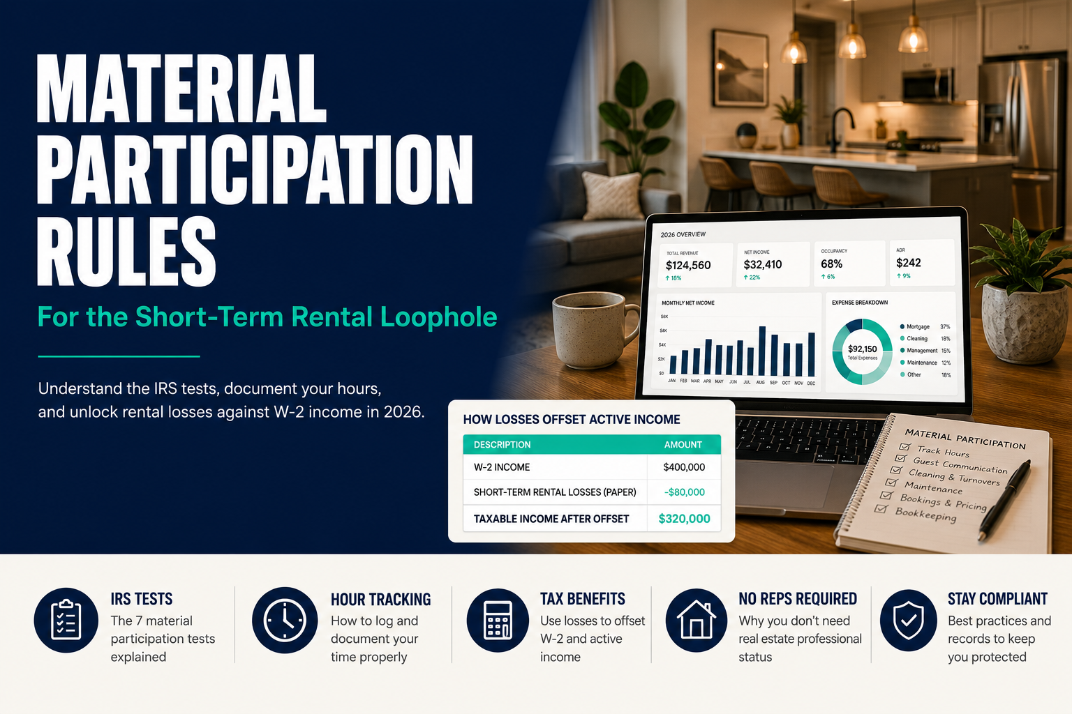 Material Participation Rules for the Short-Term Rental Loophole
