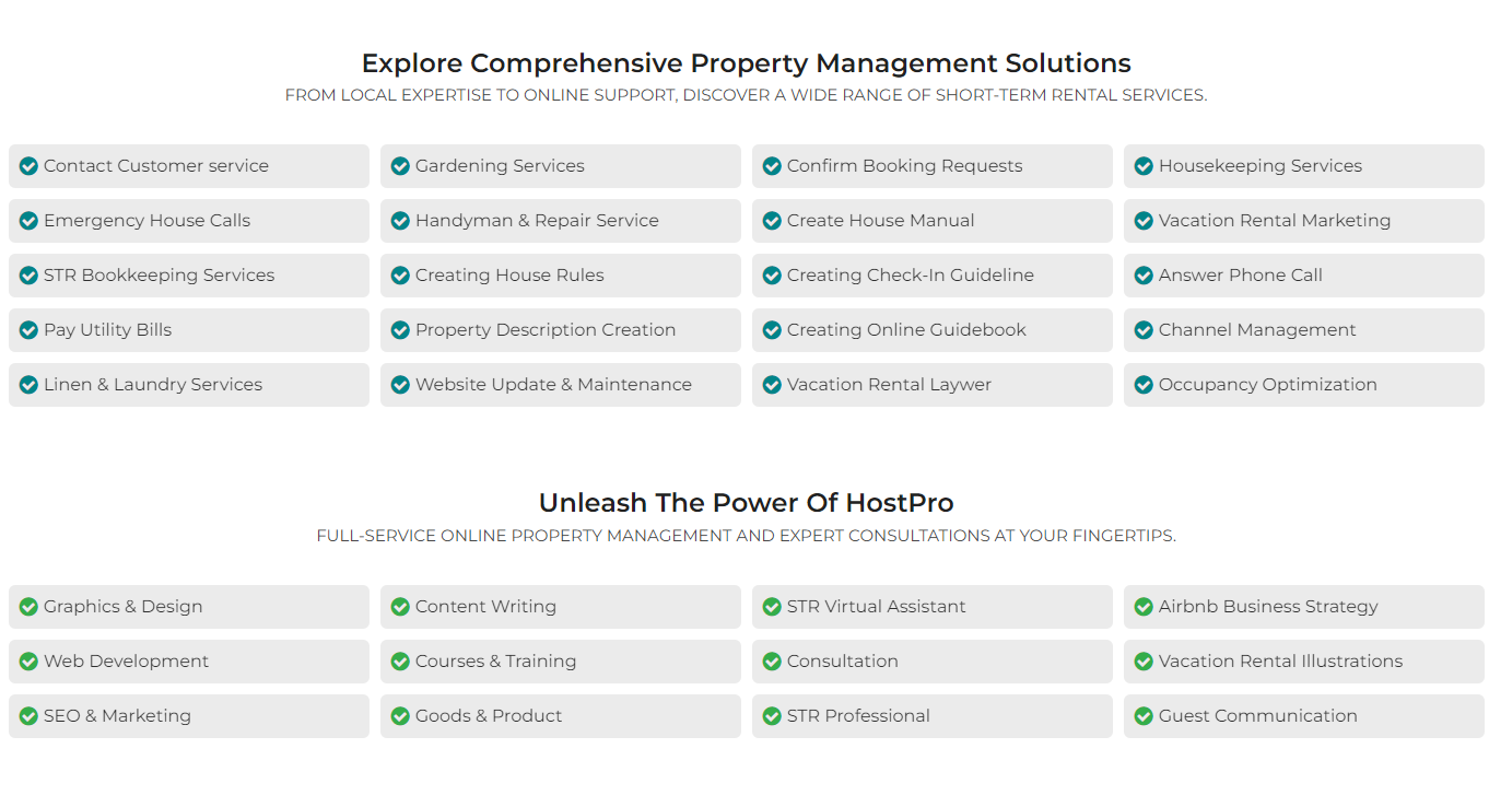 Cohost Market features list