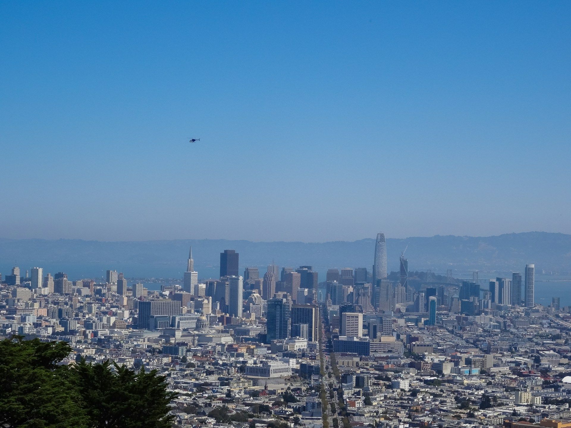 An aerial view of San Francisco