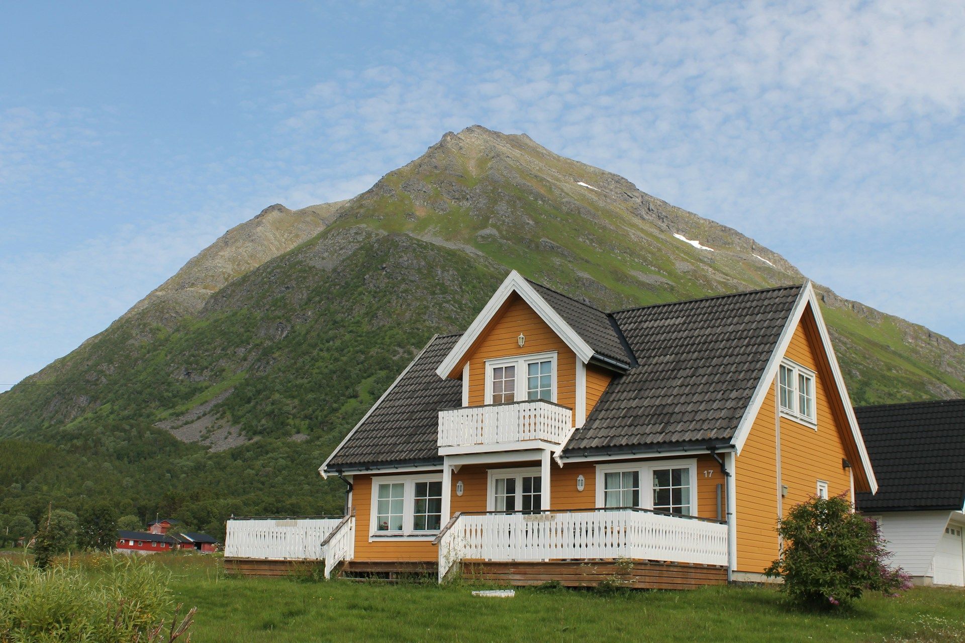 An orange airbnb home