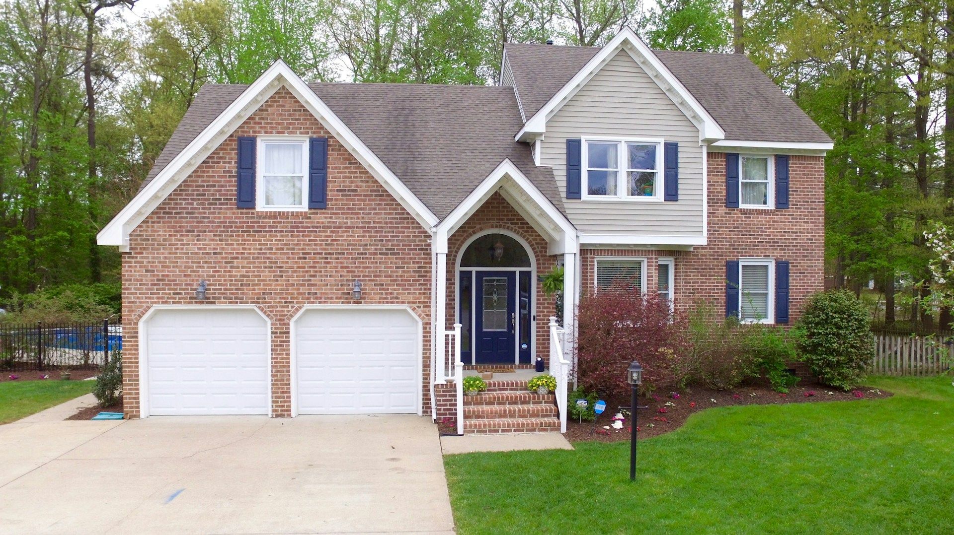 A brick home in Chesapeake, VA, USA