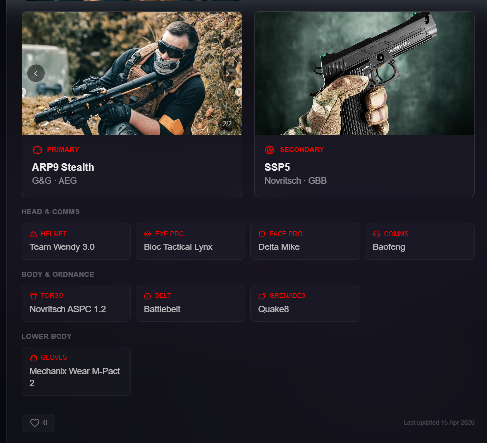 Armoury Overhaul