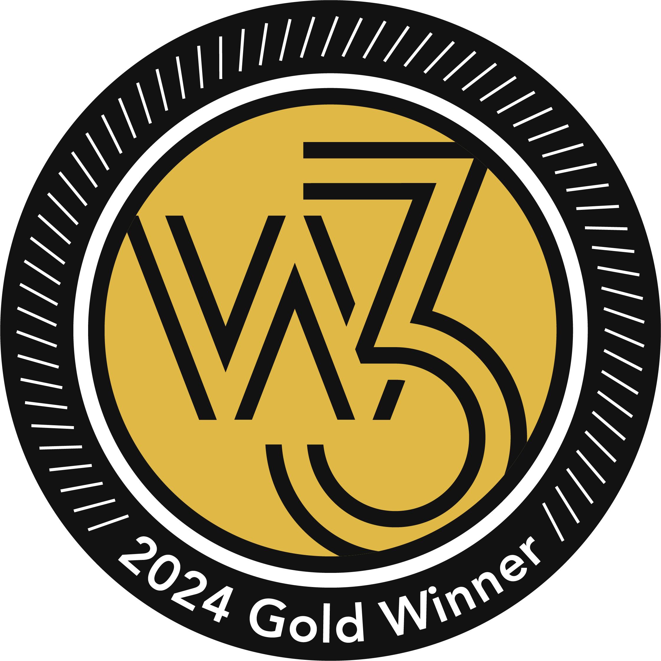 W3 2024 gold winner badge