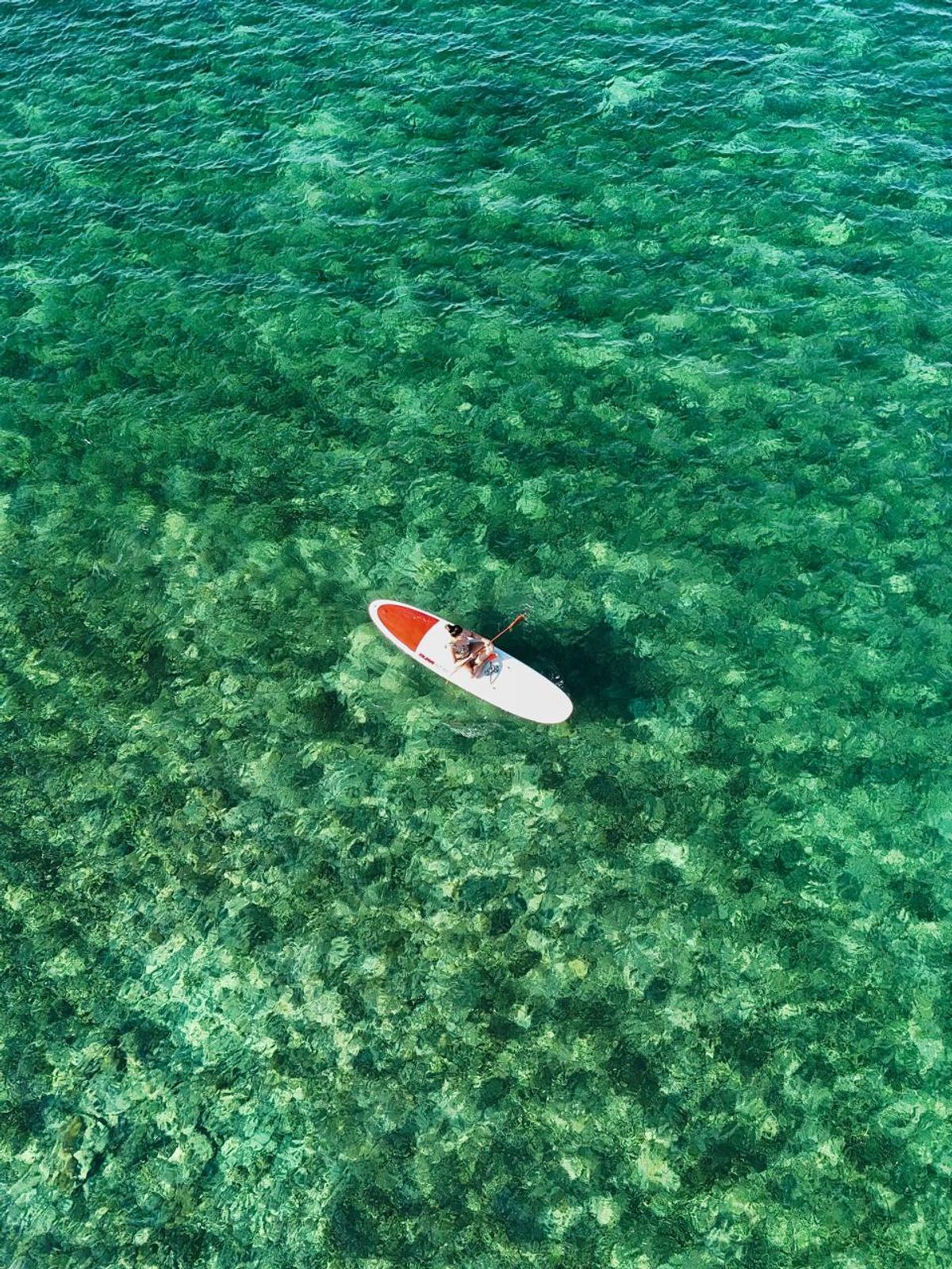 Vista aérea en kayak