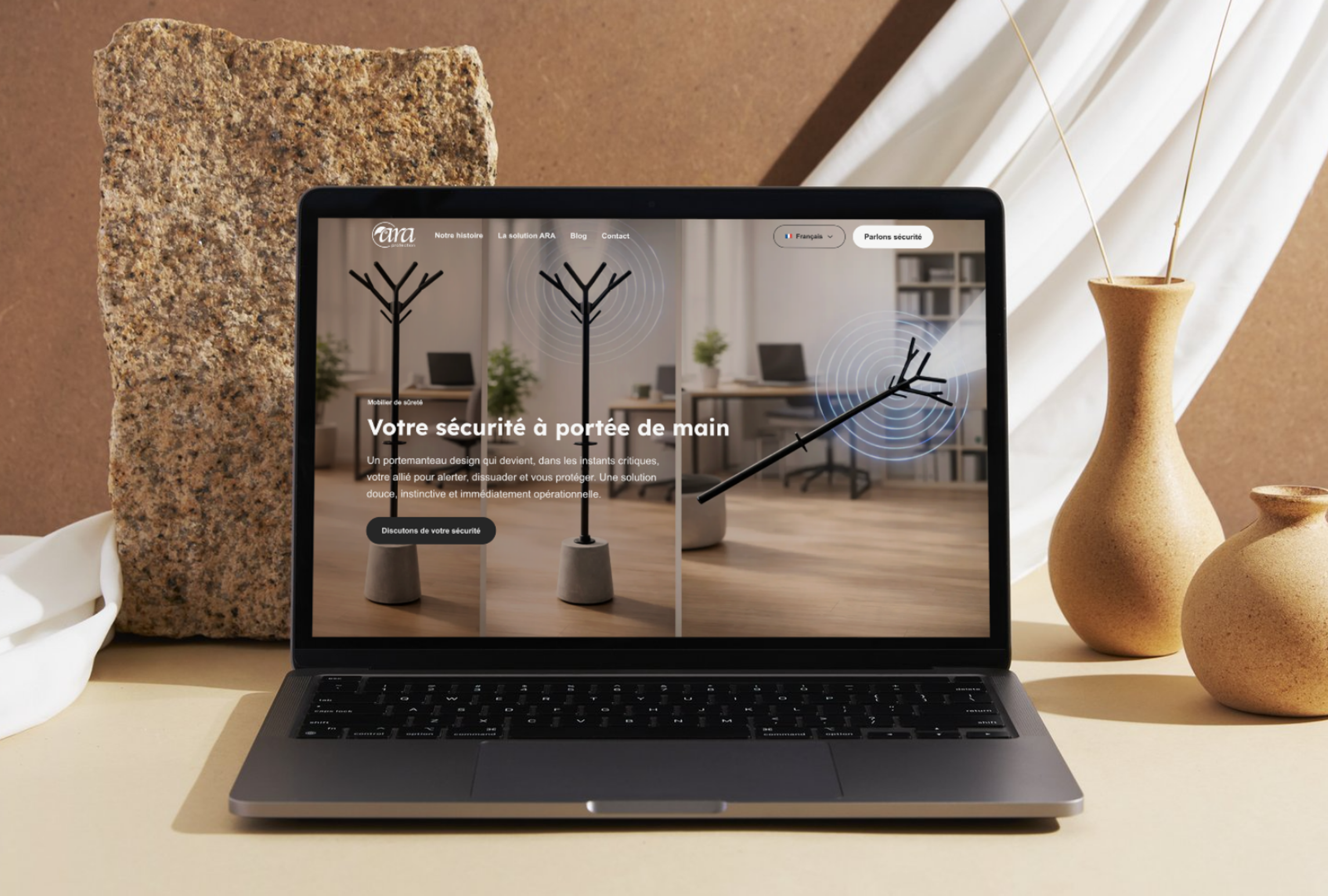 Image qui illustre la photo de présentation Ara Protection utilisée pour leur site internet responsive