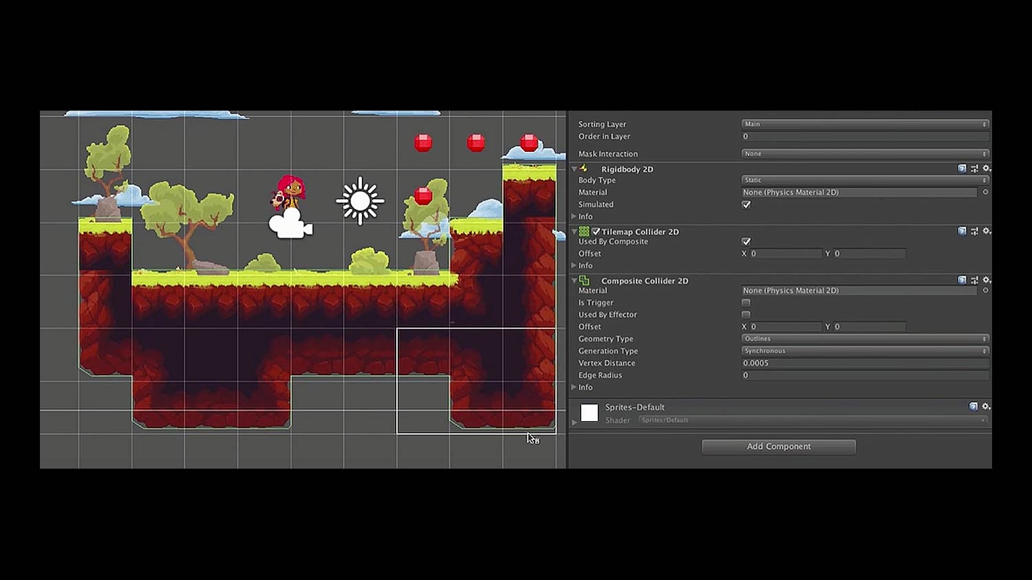 Оптимизация производительности 2D-игр с Unity Tilemap