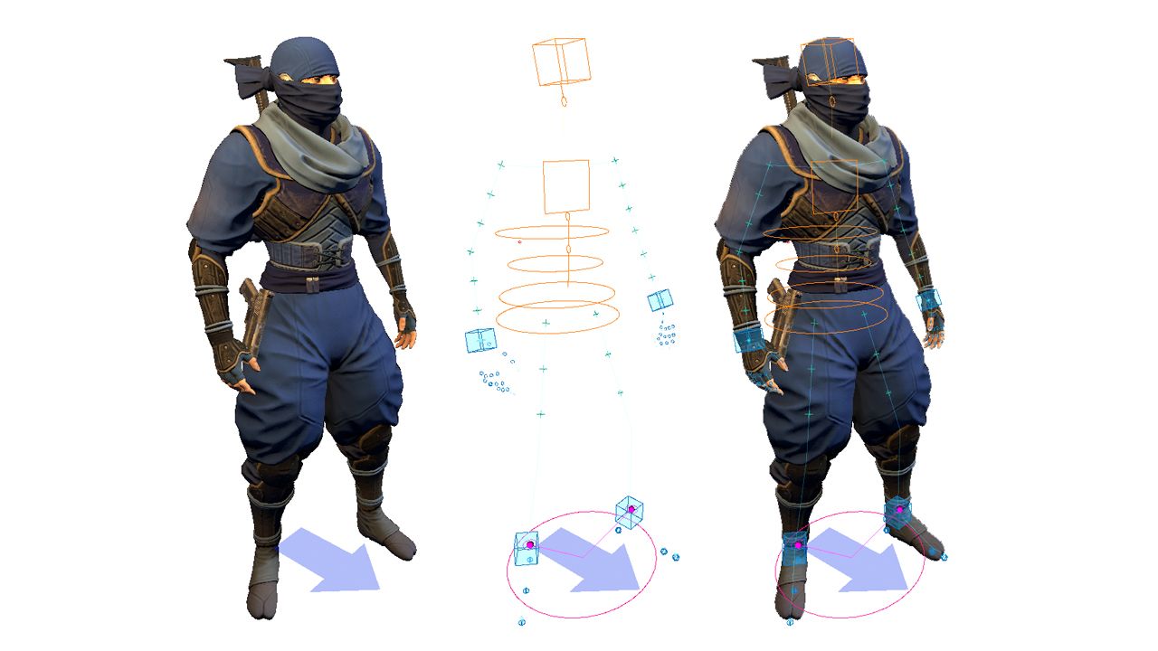 Advanced Animation Rigging: Character and props interaction