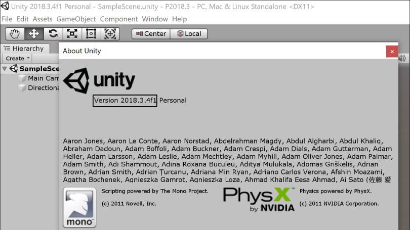 About Unity in Editor