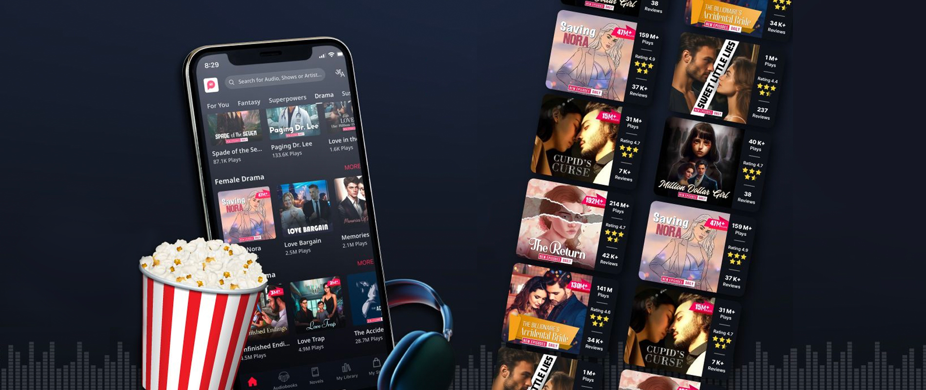 PocketFM, 광고와 오퍼월을 통한 비과금 유저 수익화로 수익 20% 향상