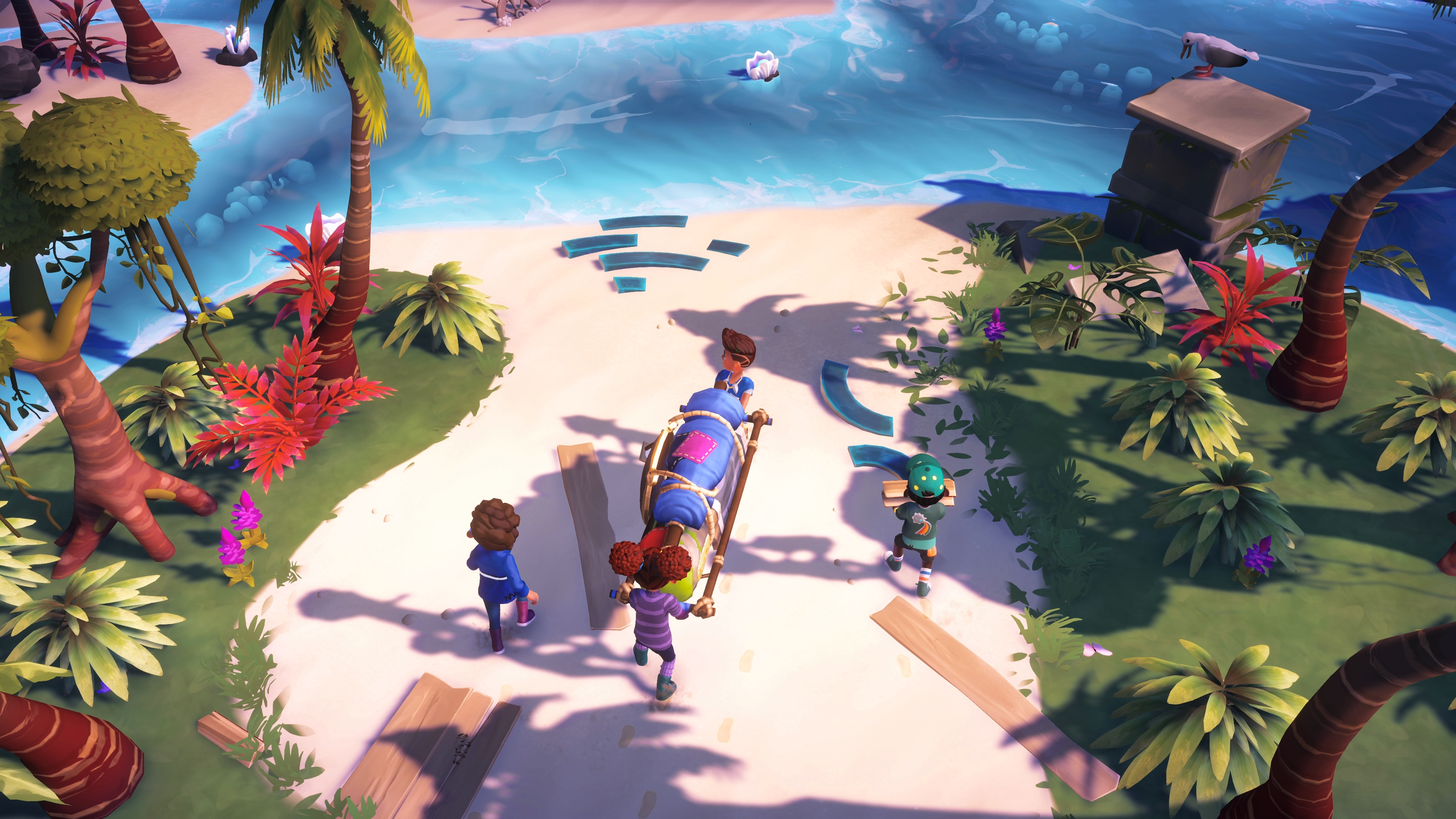 Split-screen and GameShare networking in Survival Kids