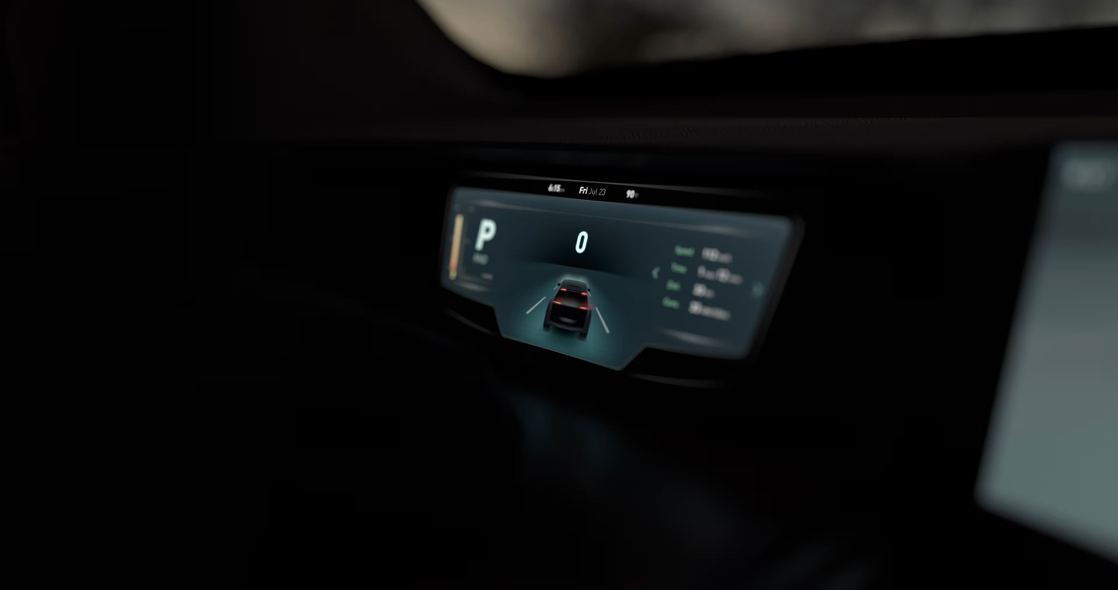Display in car
