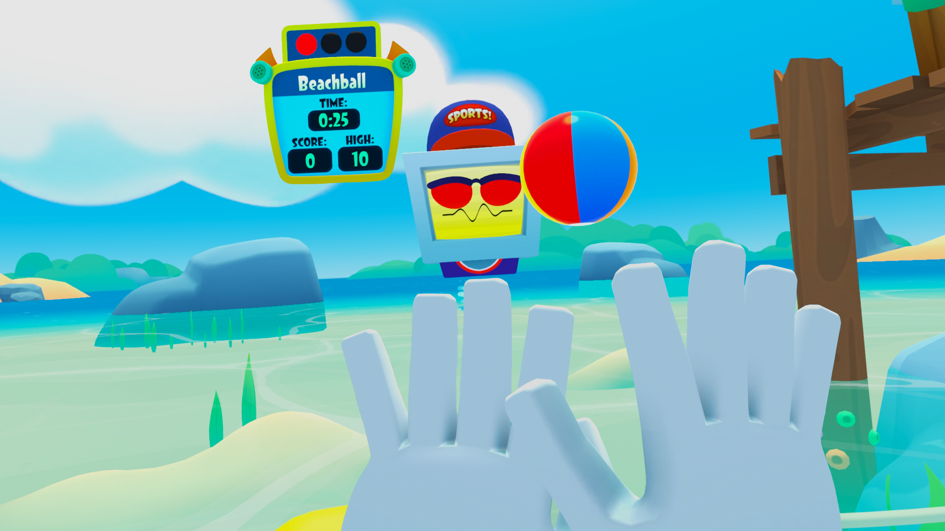 The gameplay elements in Vacation Simulator