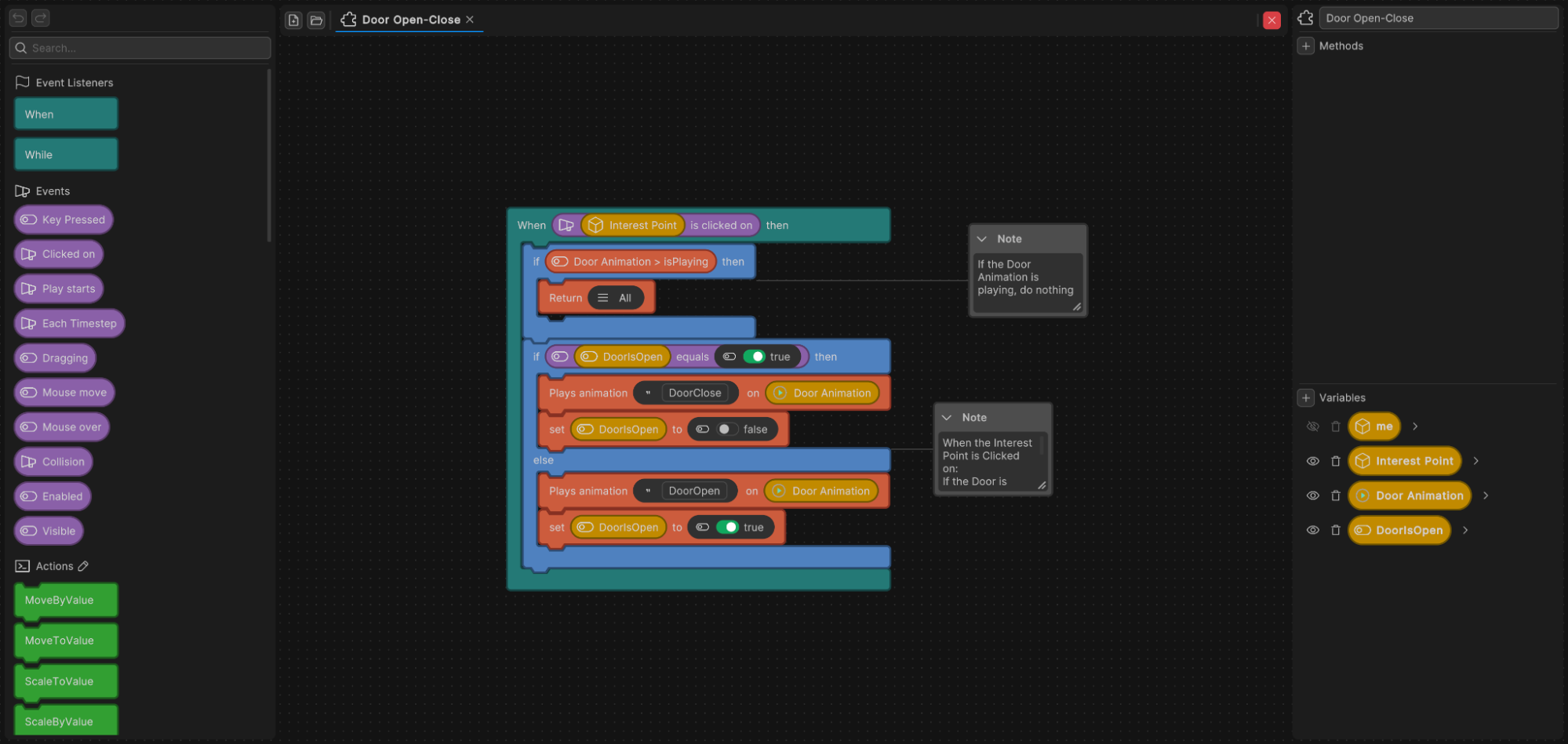 Unity Studio의 Logic 인터페이스