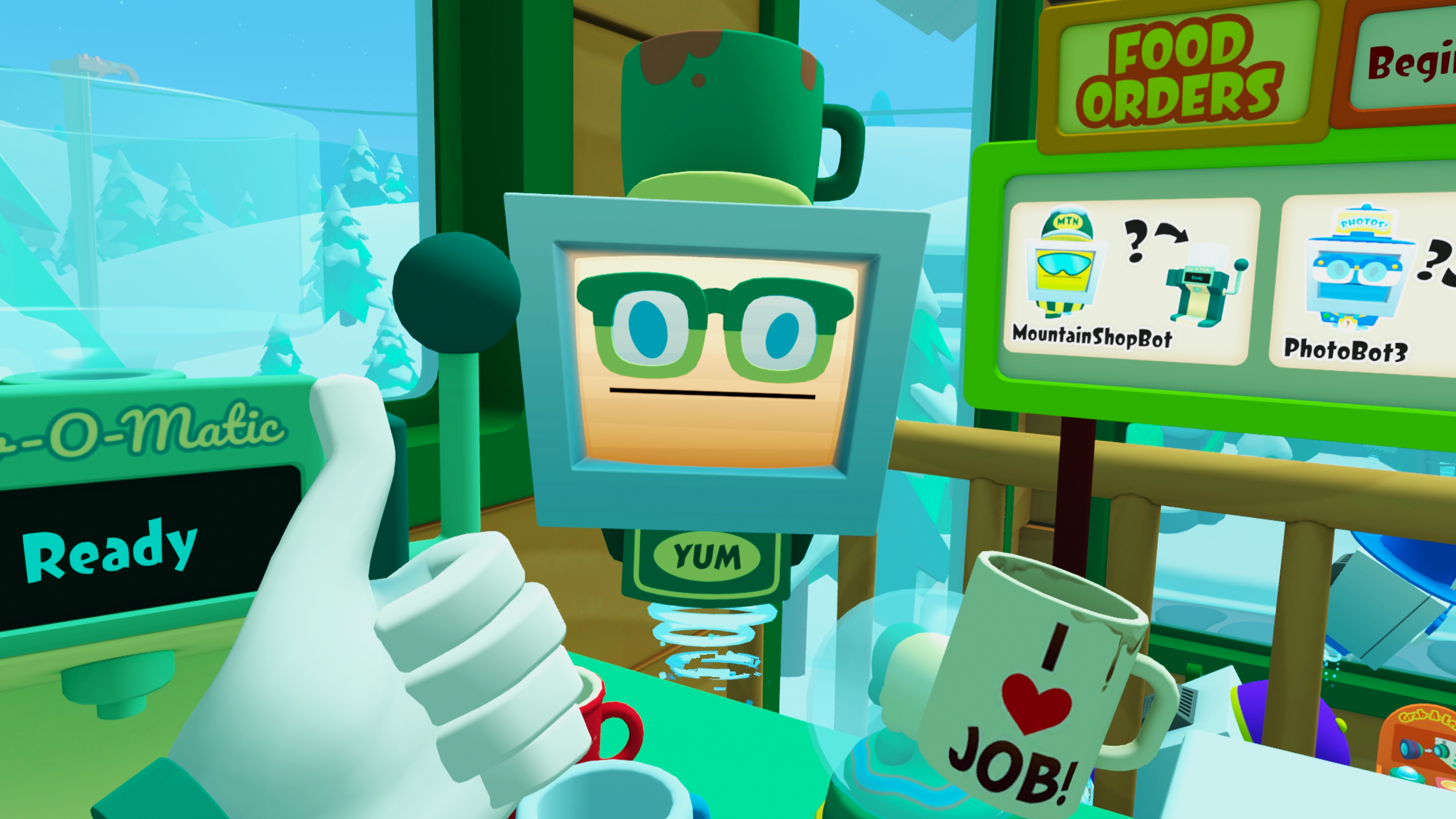 The gameplay elements in Vacation Simulator