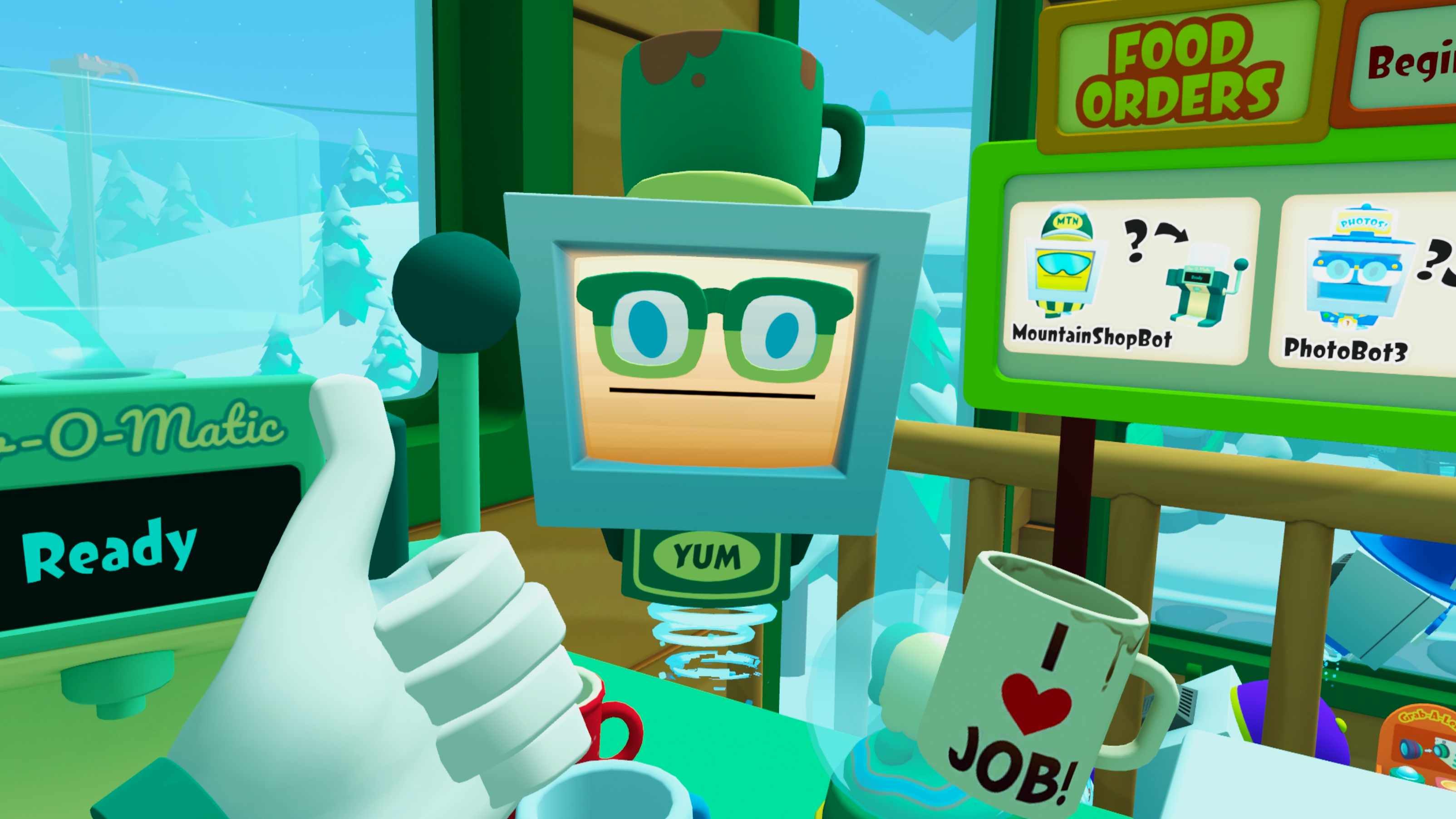 The gameplay elements in Vacation Simulator