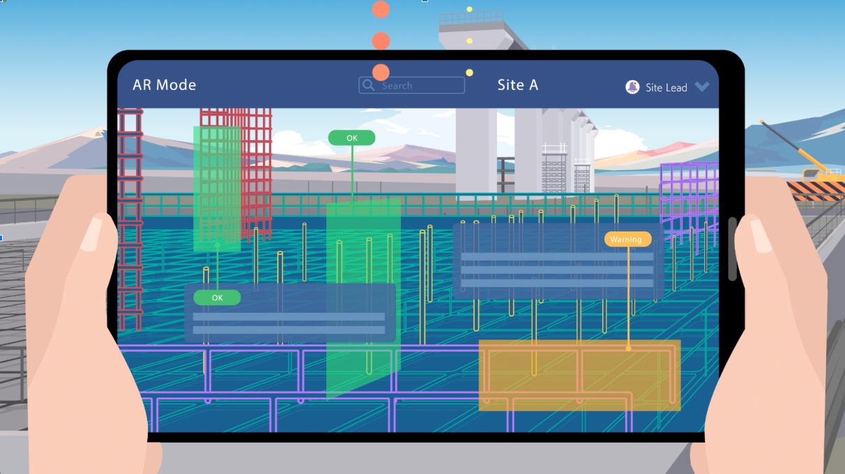 Visualization of the Obayashi collaboration tool