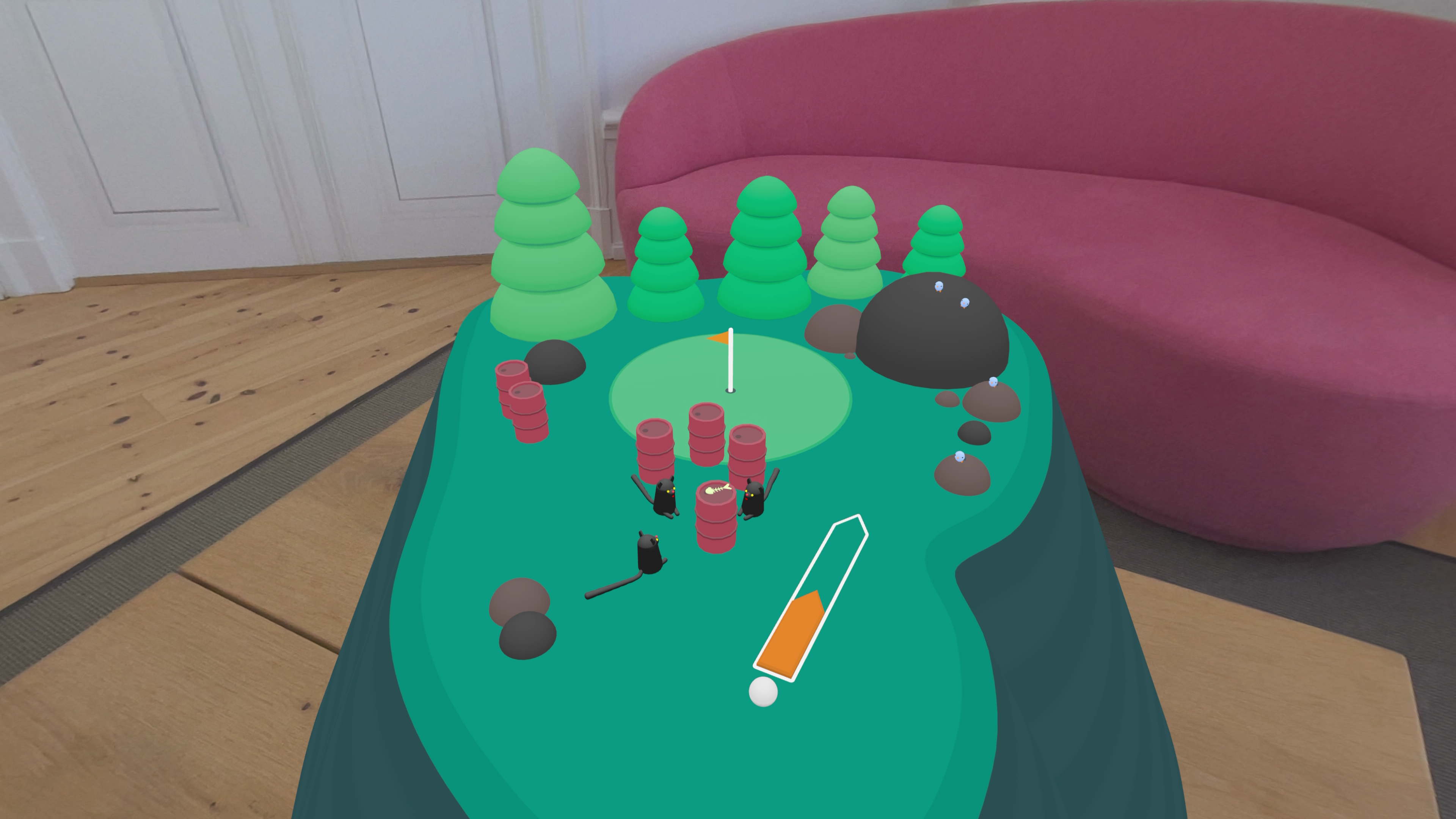 The gameplay elements from WHAT THE GOLF? by Triband