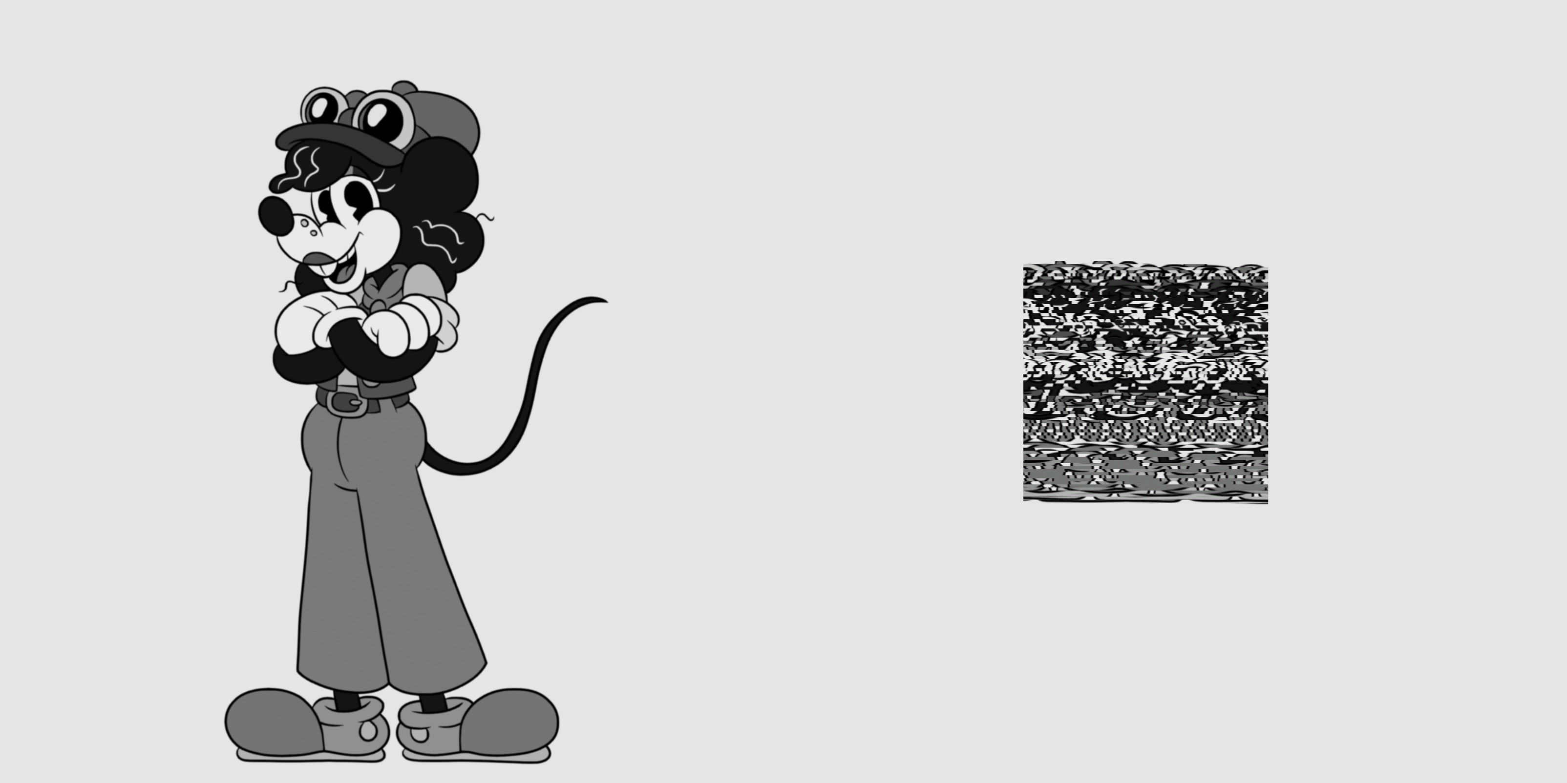 Tammy Tumbler y la textura Remap de su animación hablante.