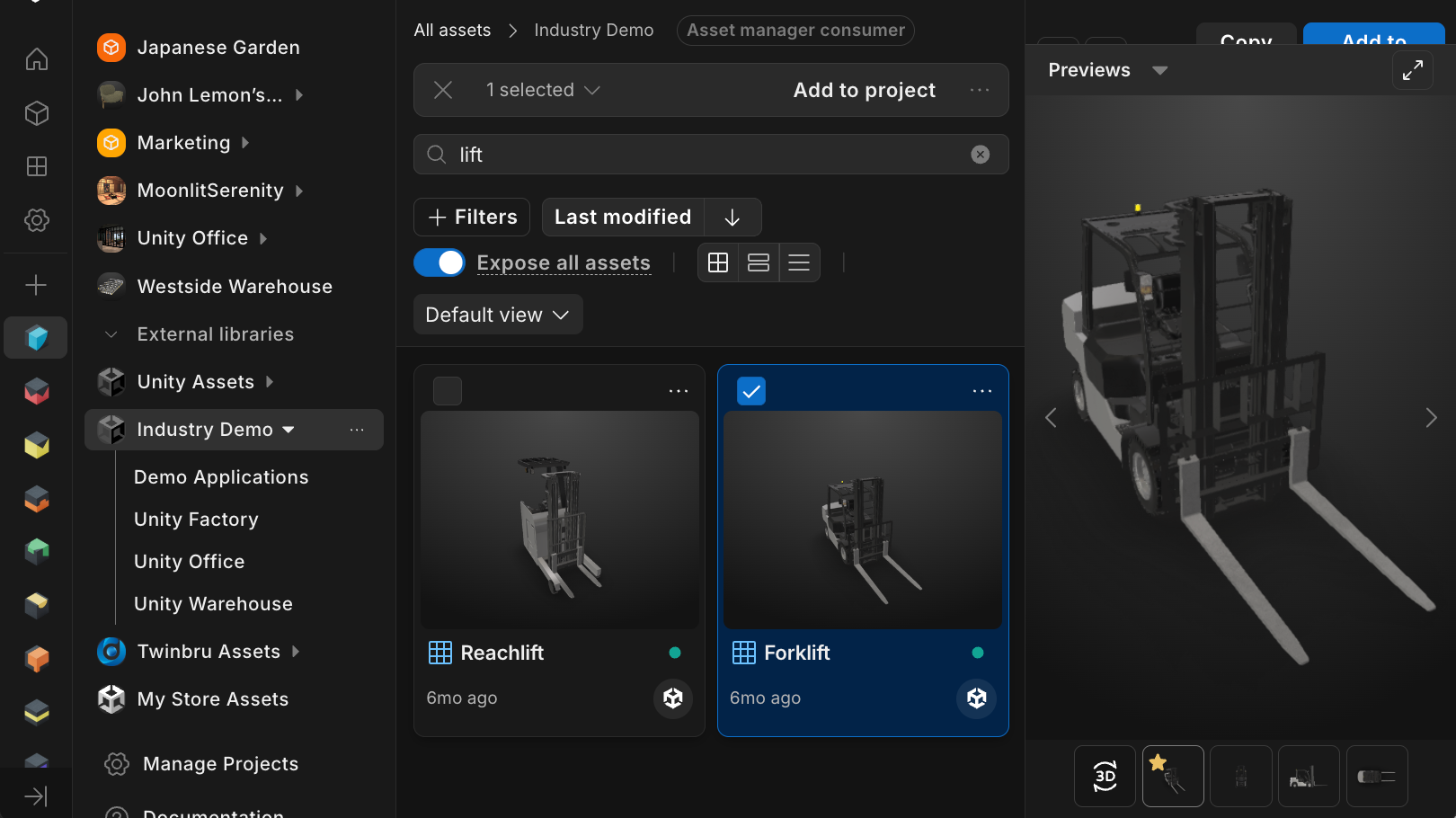 Unity Asset Manager
