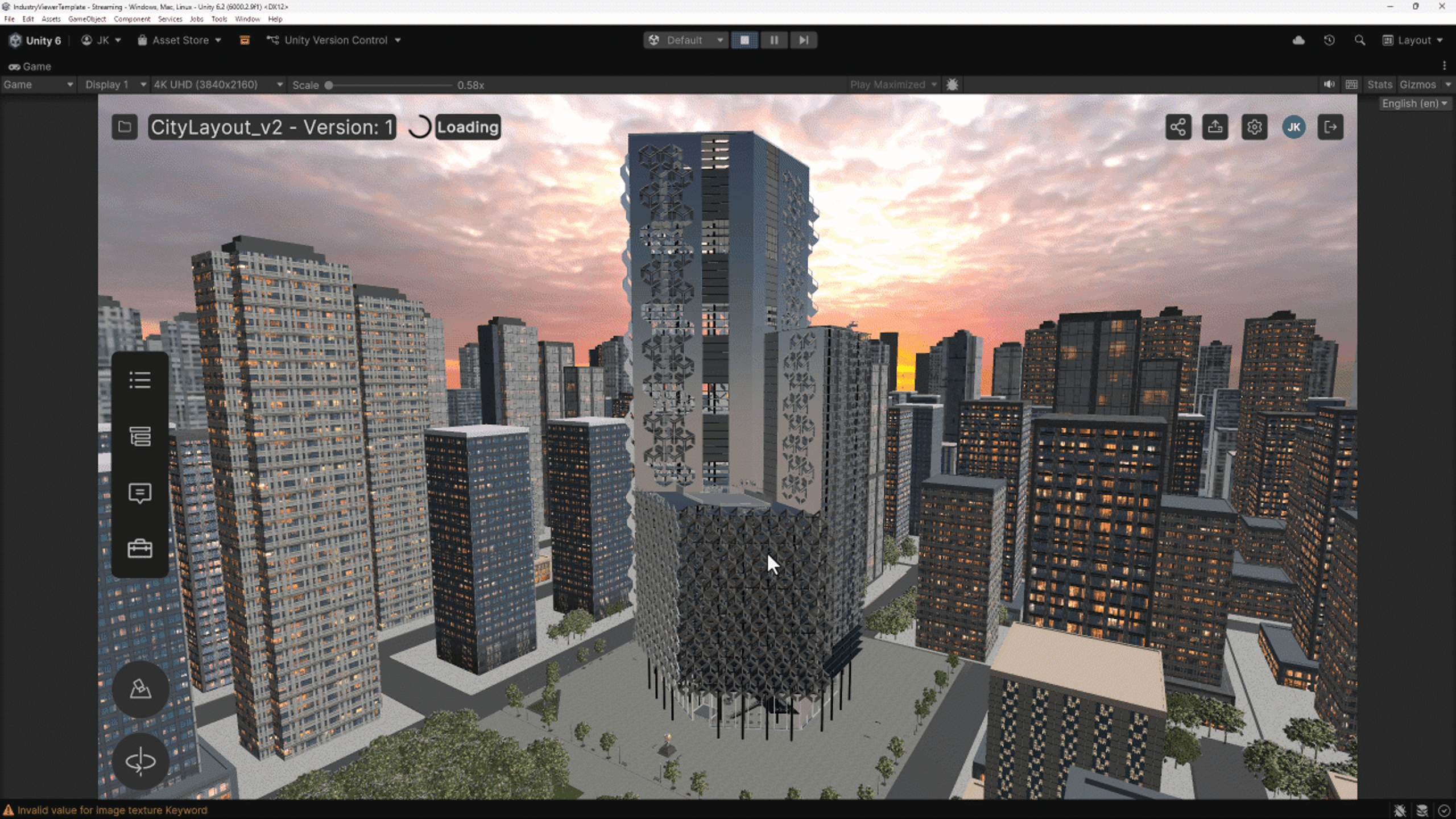 Environment in the Unity Industry Viewer Template