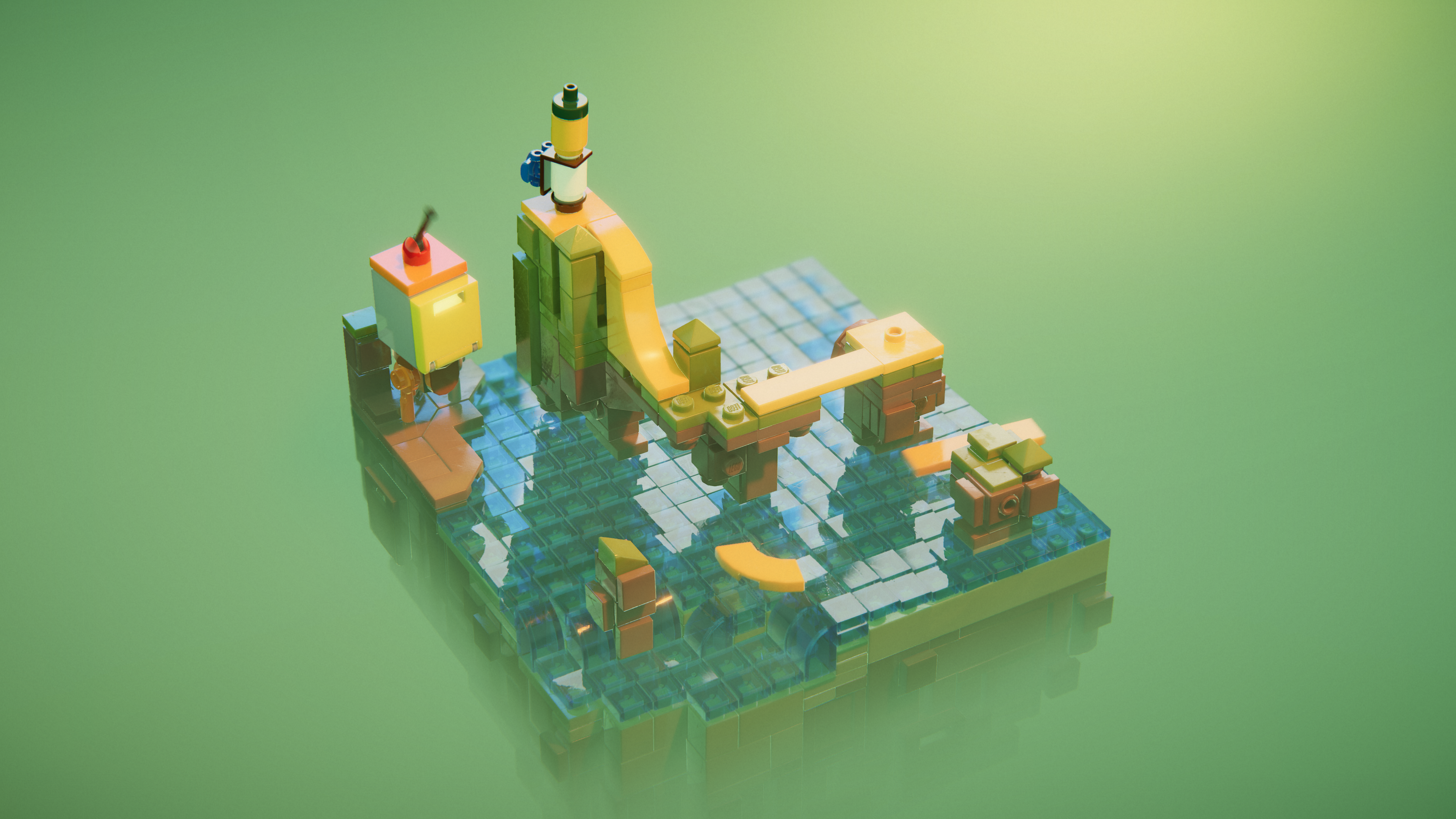 The gameplay elements in LEGO Builder's Journey
